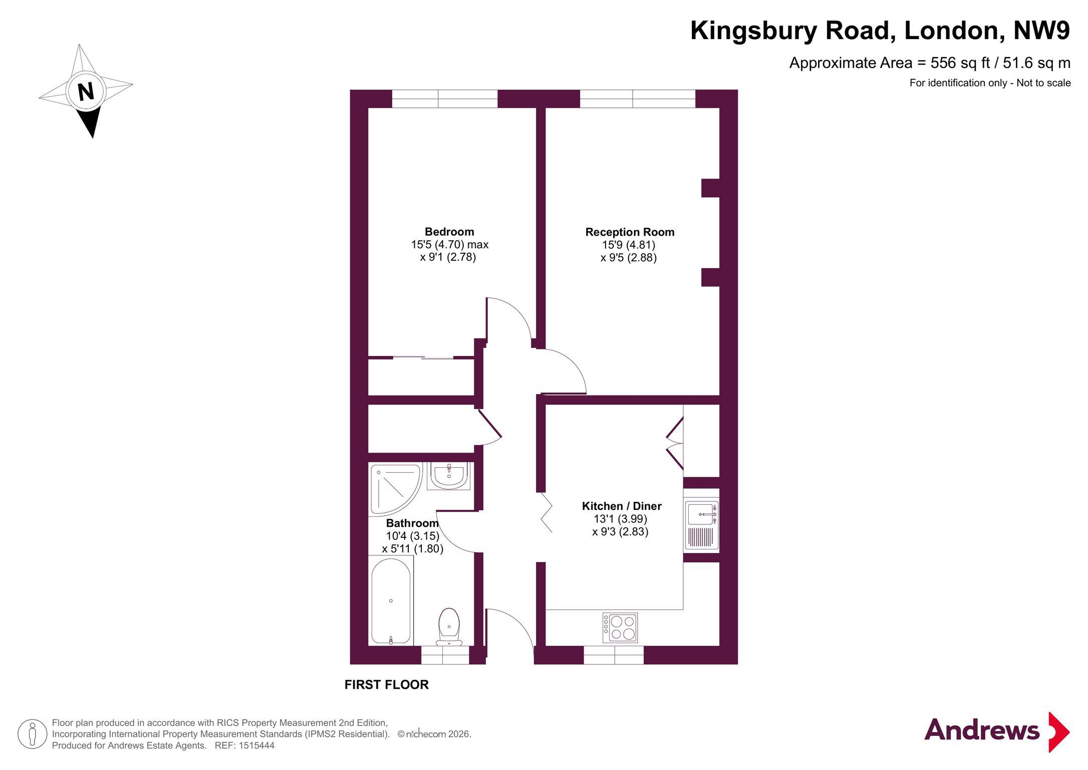 536a, Kingsbury Road, London floorplan