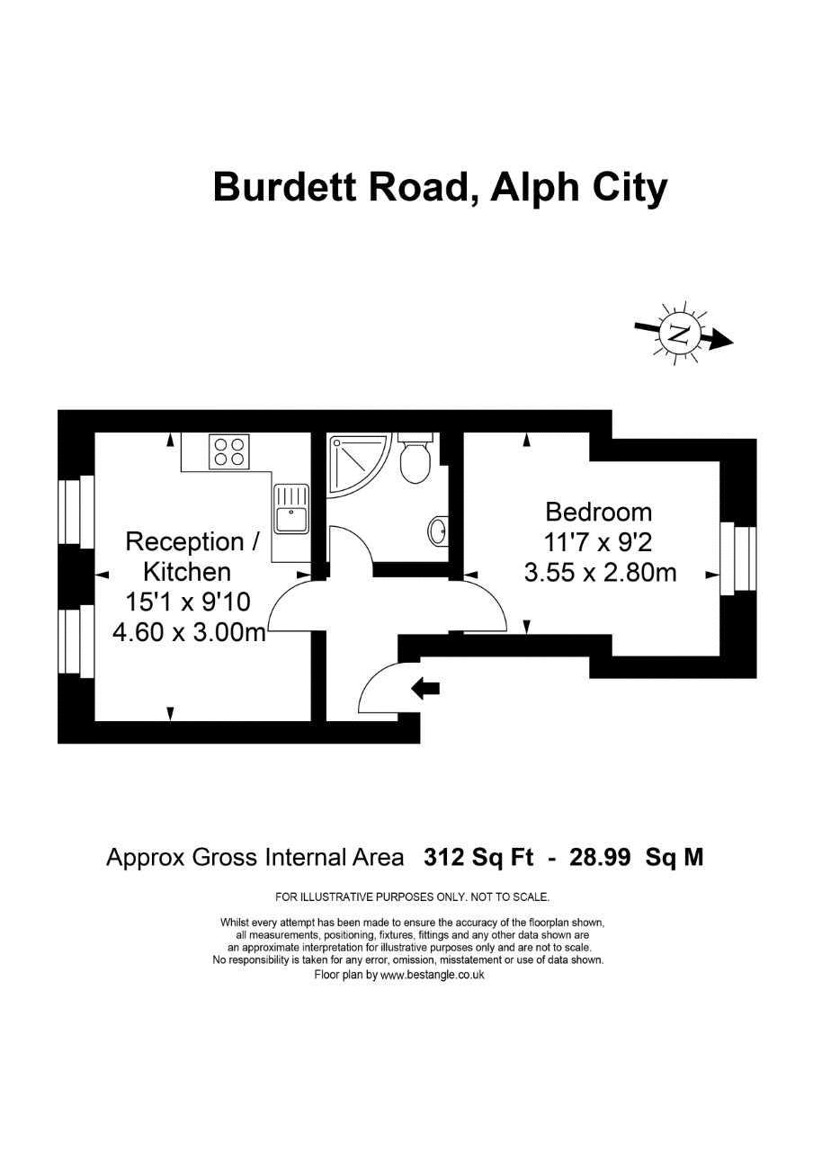 1 Bedrooms Flat to rent in Burdett Road, London E14