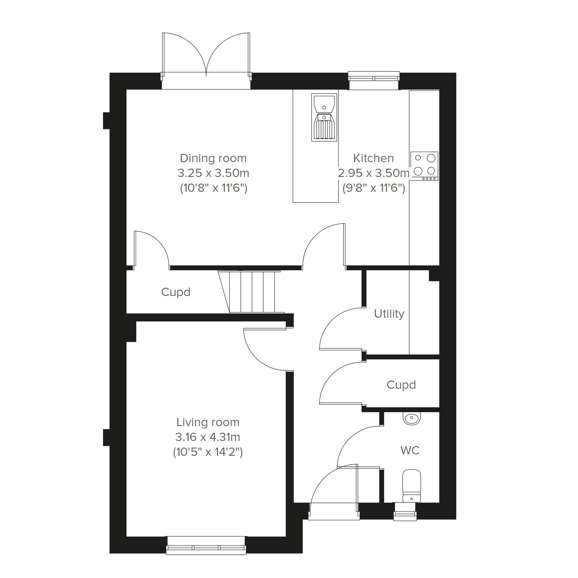 97, Jack Walker Way, Blackburn floorplan