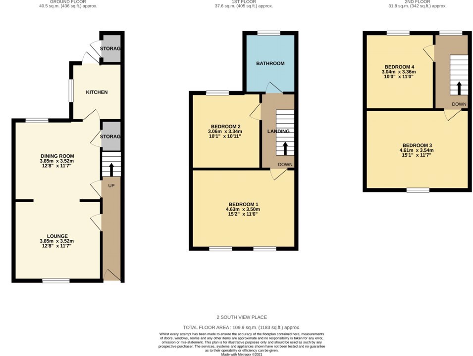 2, South View Place, Bournemouth floorplan