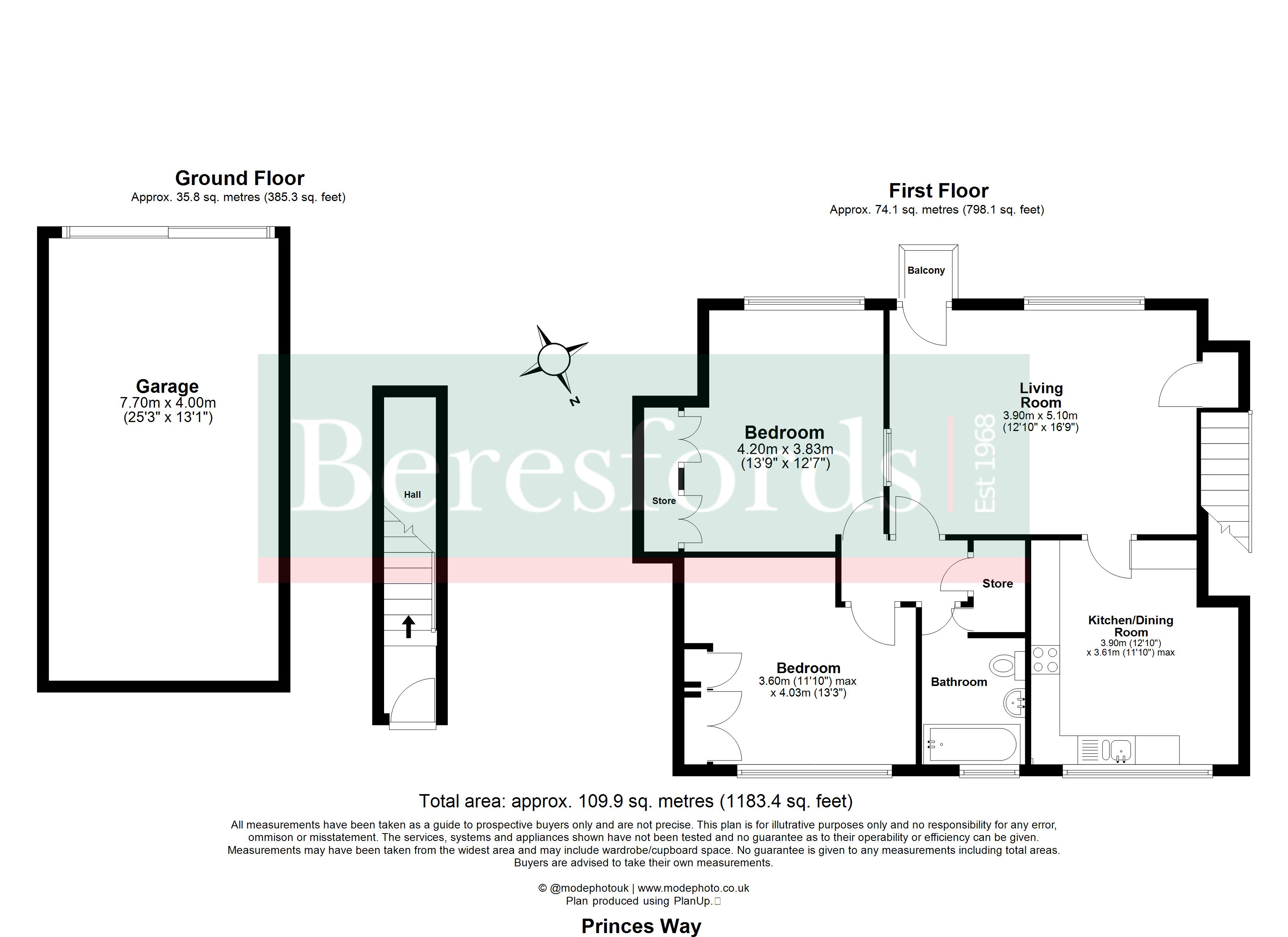 52, Princes Way, Brentwood floorplan