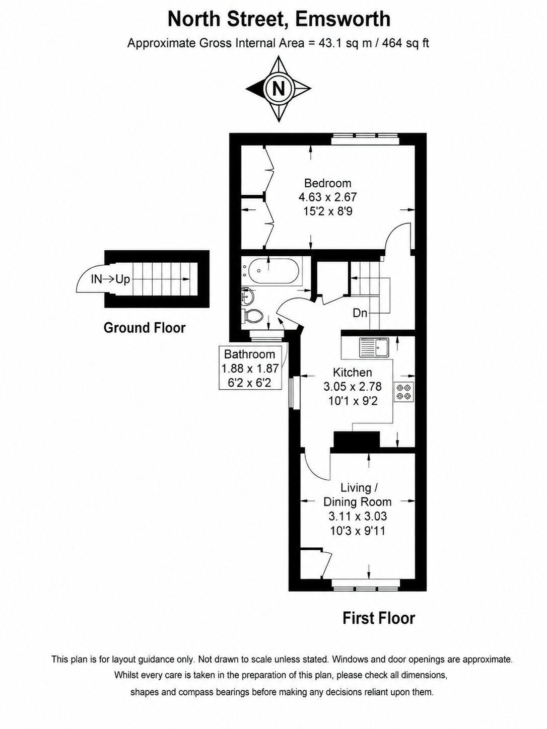 76, North Street, Emsworth floorplan