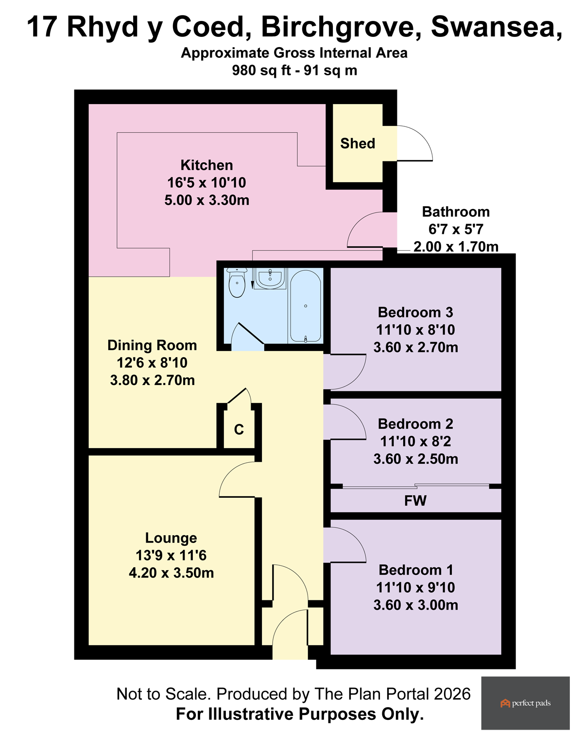 17 Rhydycoed, Swansea floorplan
