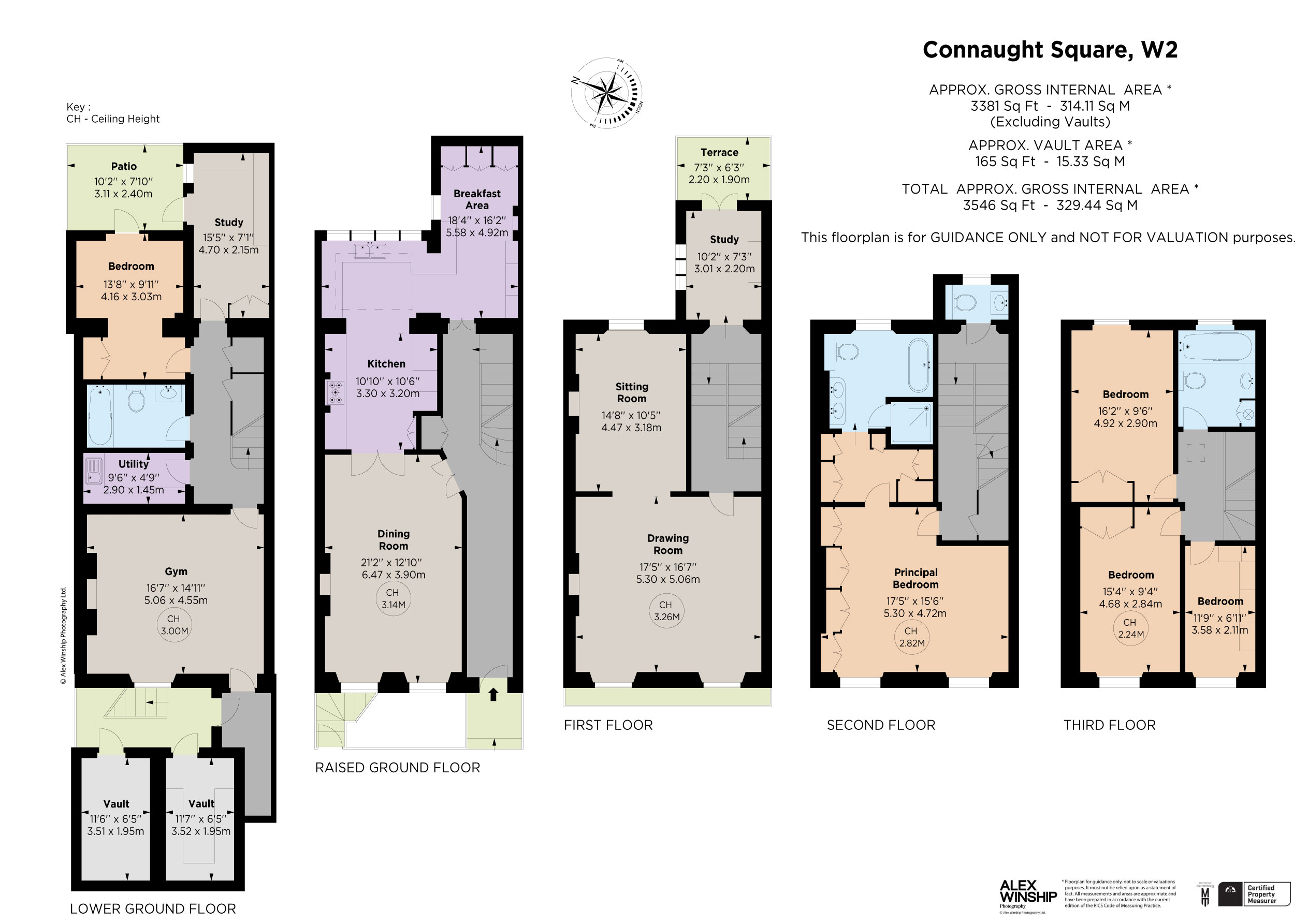 6, Connaught Square, London floorplan