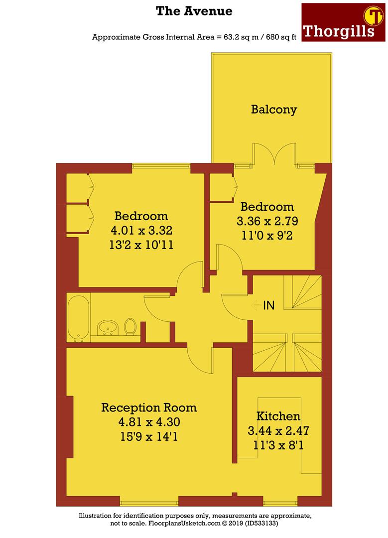 2 Bedrooms Flat to rent in The Avenue, London W4