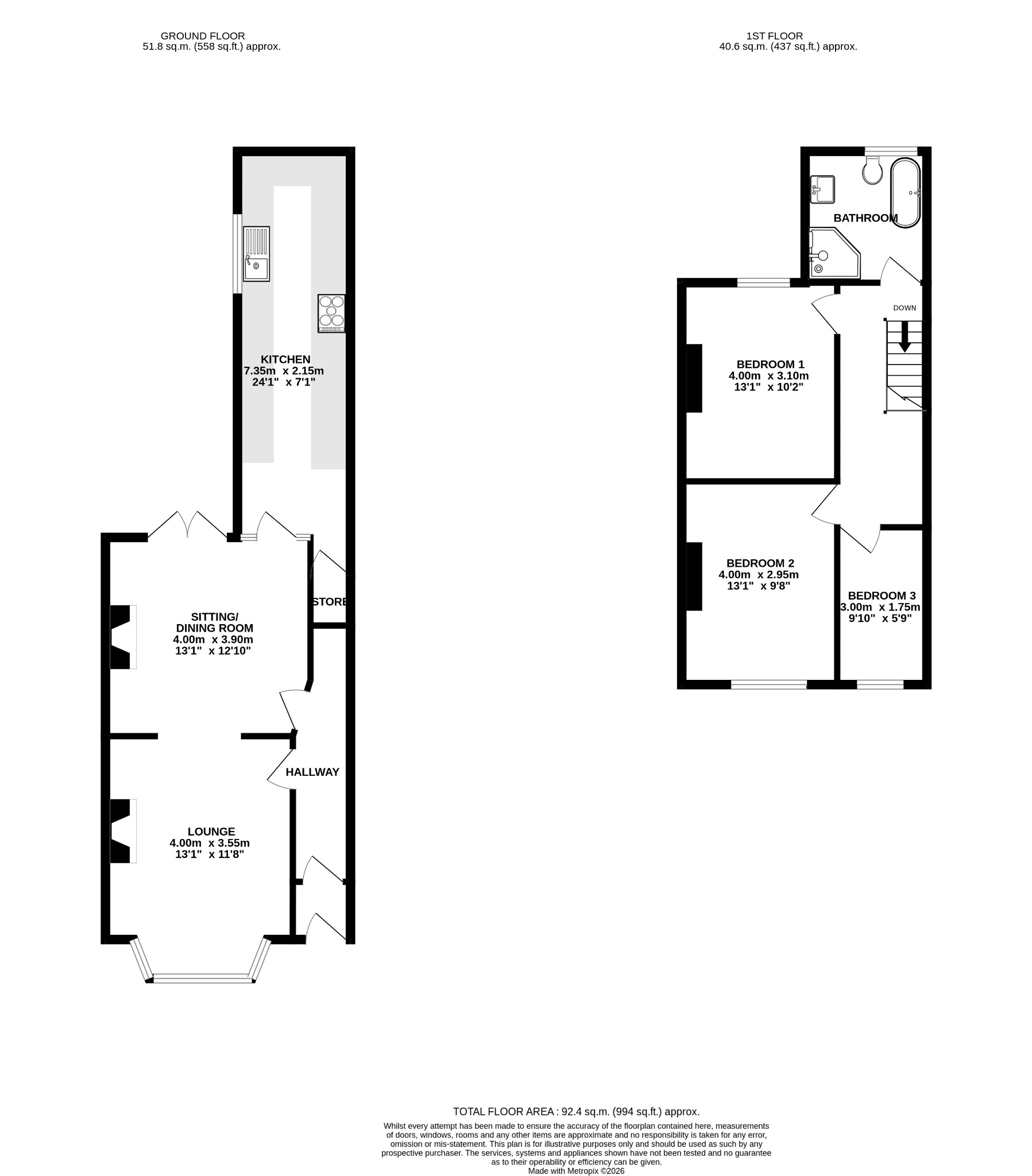 Radcliffe, Manchester floorplan
