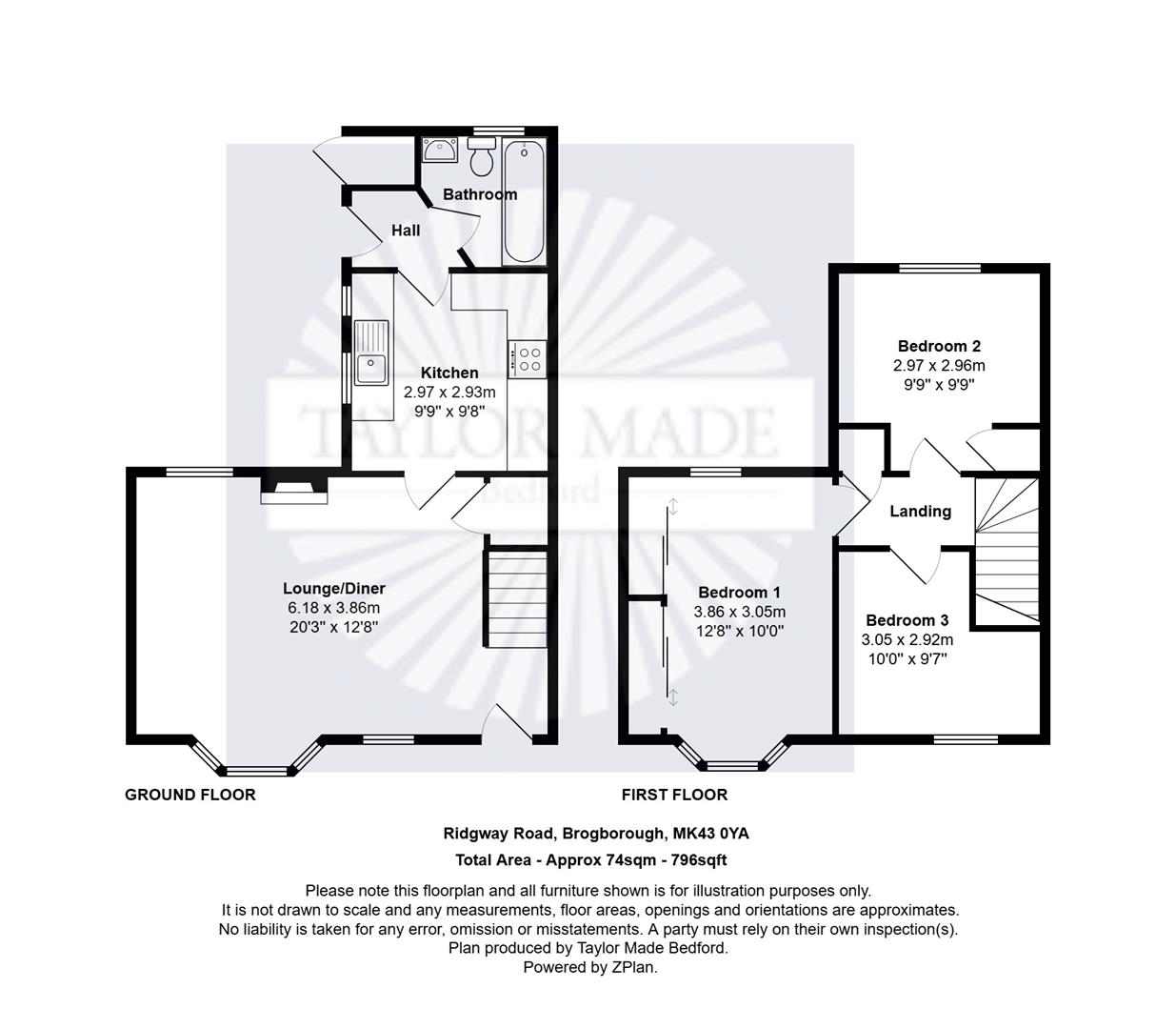 23, Ridgway Road, Bedford floorplan
