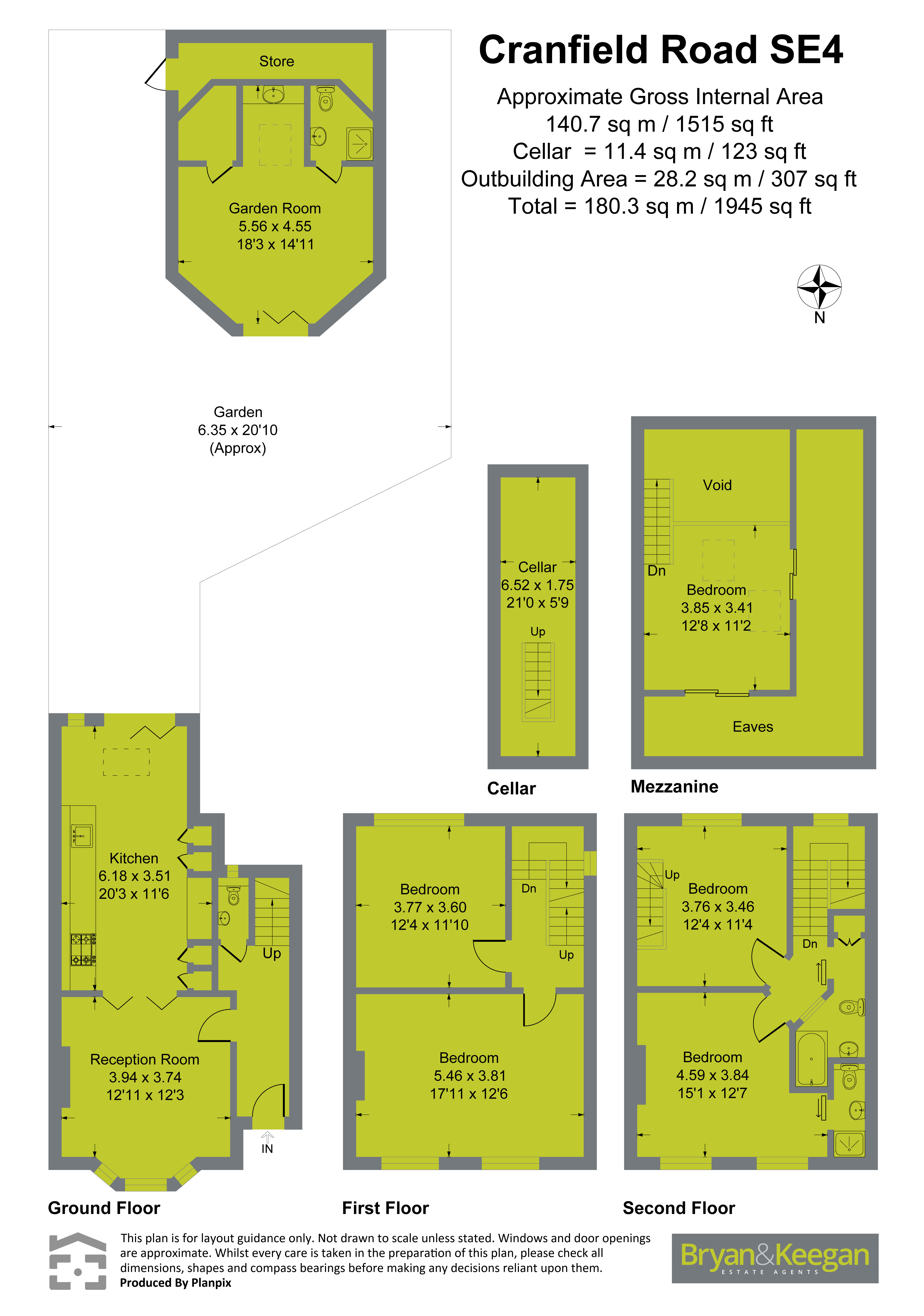 22, Cranfield Road, London floorplan
