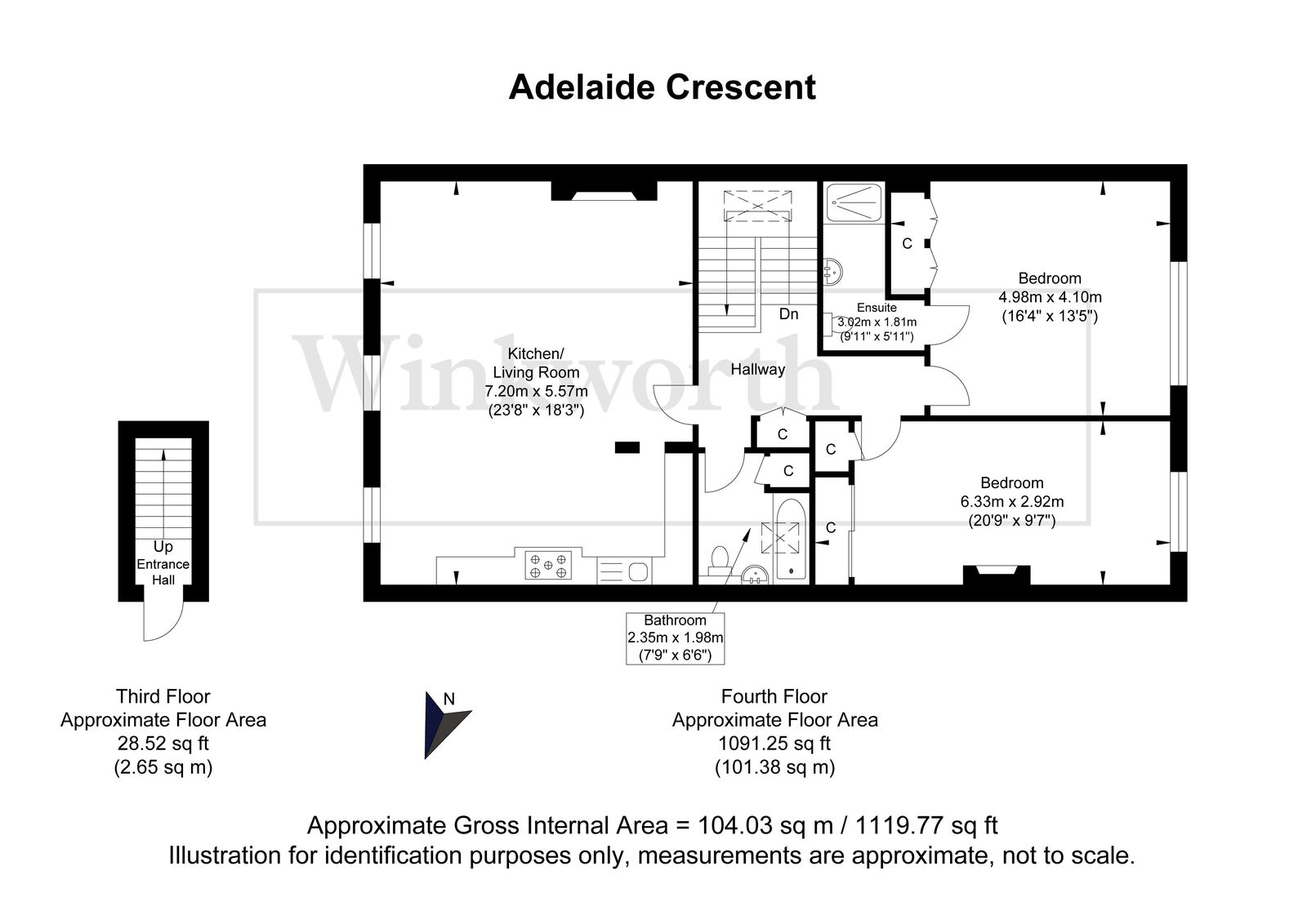 Flat 6, 33, Adelaide Crescent, East Sussex floorplan