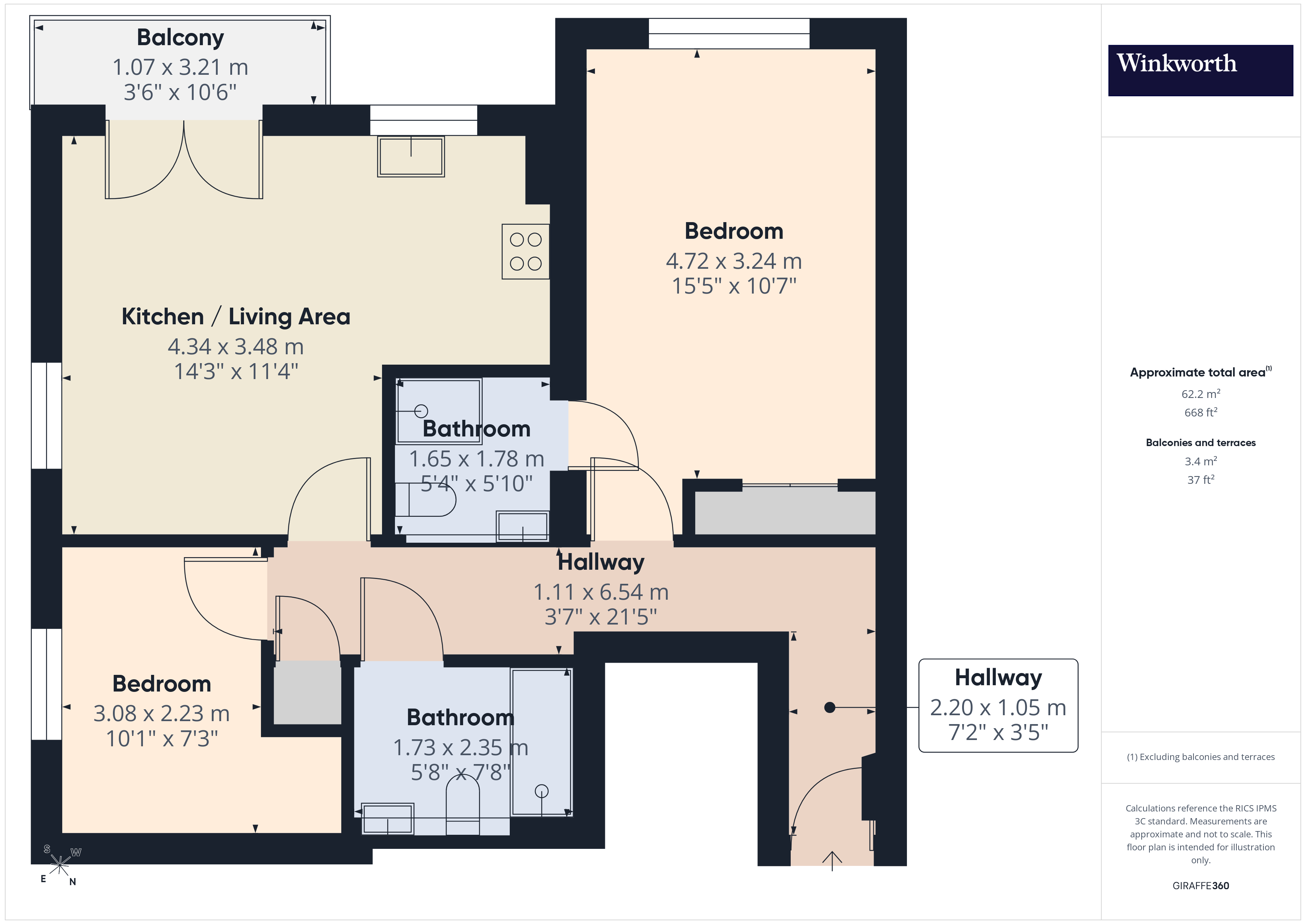 115, Branagh Court, Reading floorplan