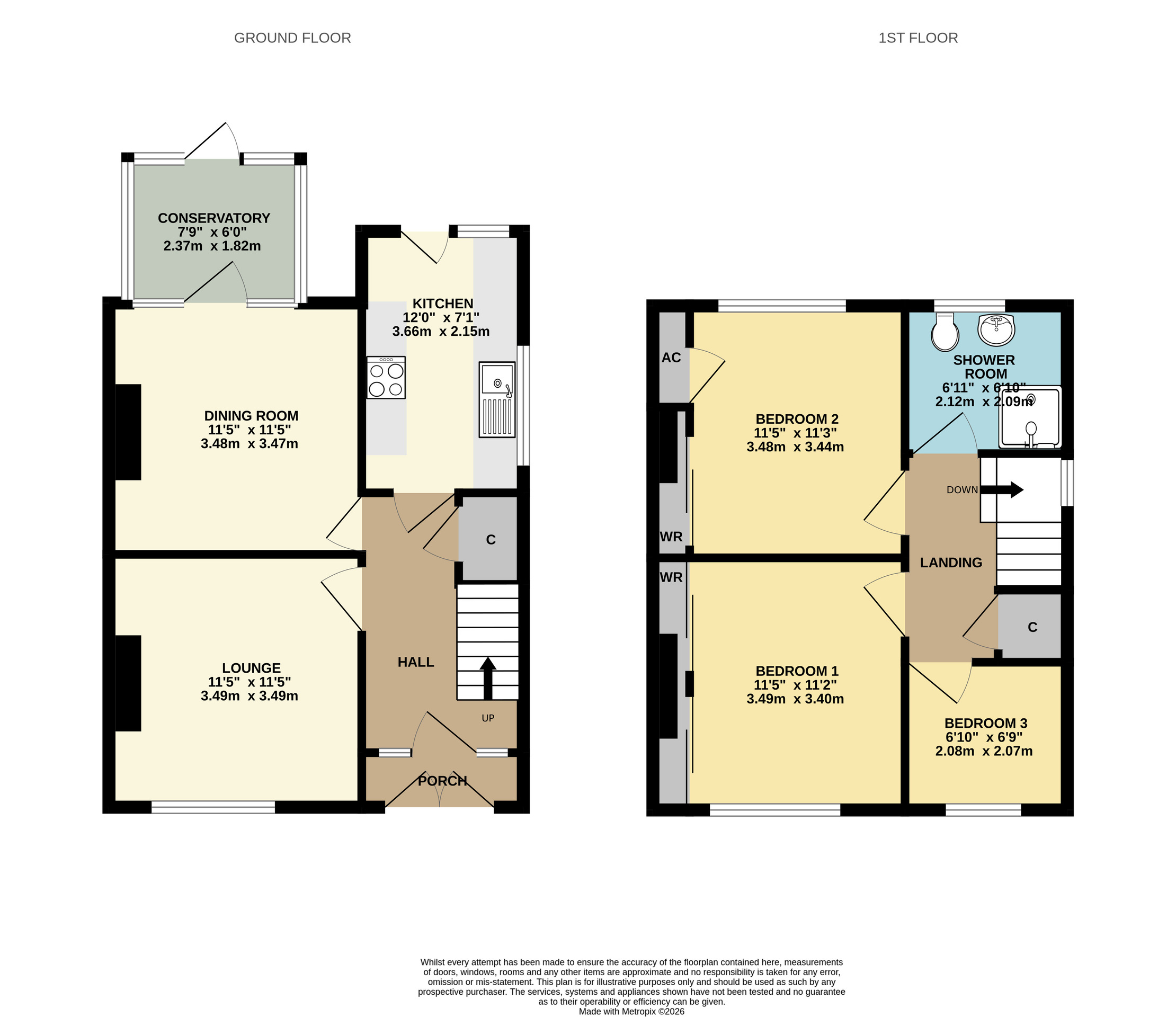 12 Winston Drive, Yeovil floorplan