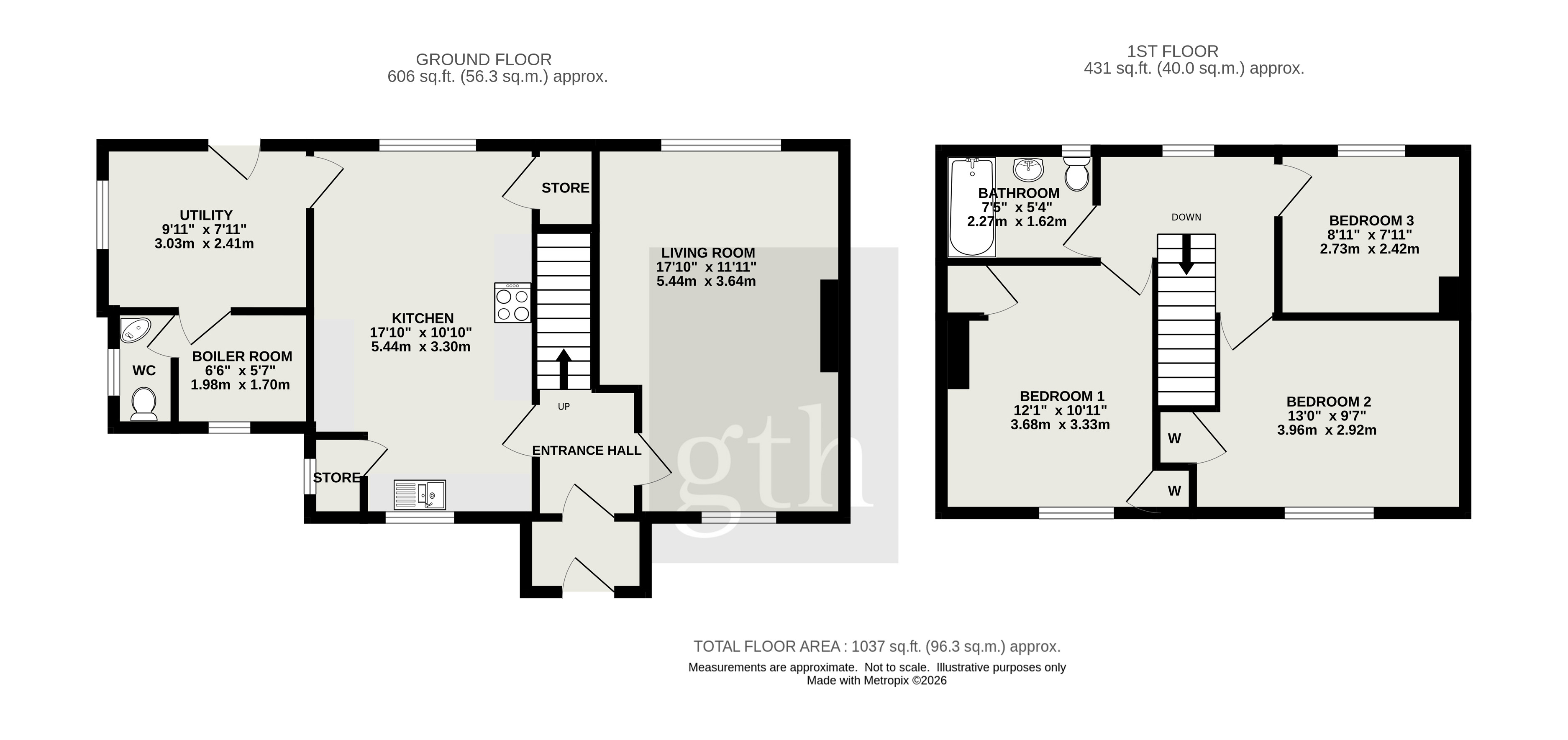 14, Green Lane, Axminster floorplan