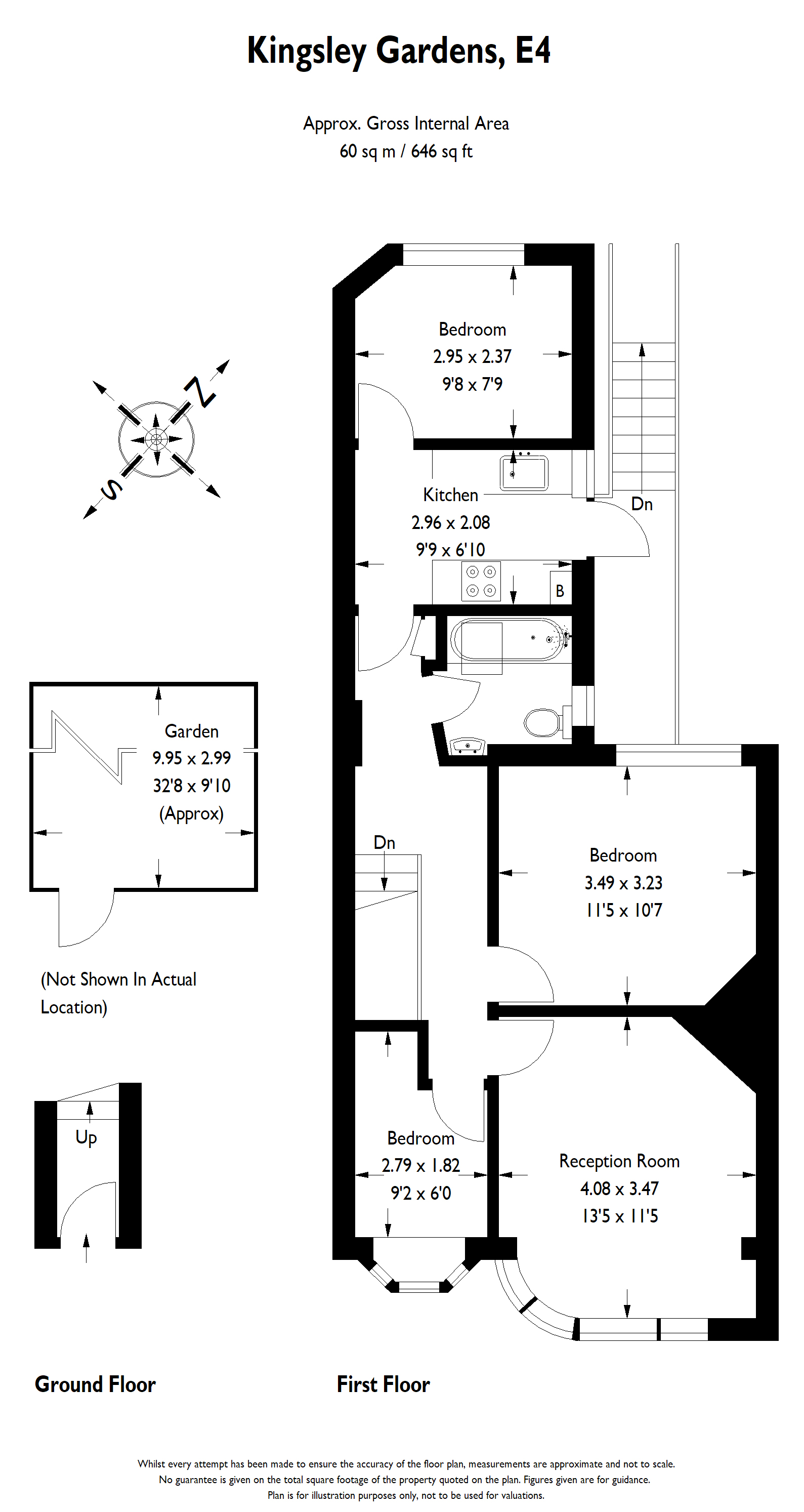 3 Bedrooms Flat for sale in Kingsley Gardens, Chingford E4