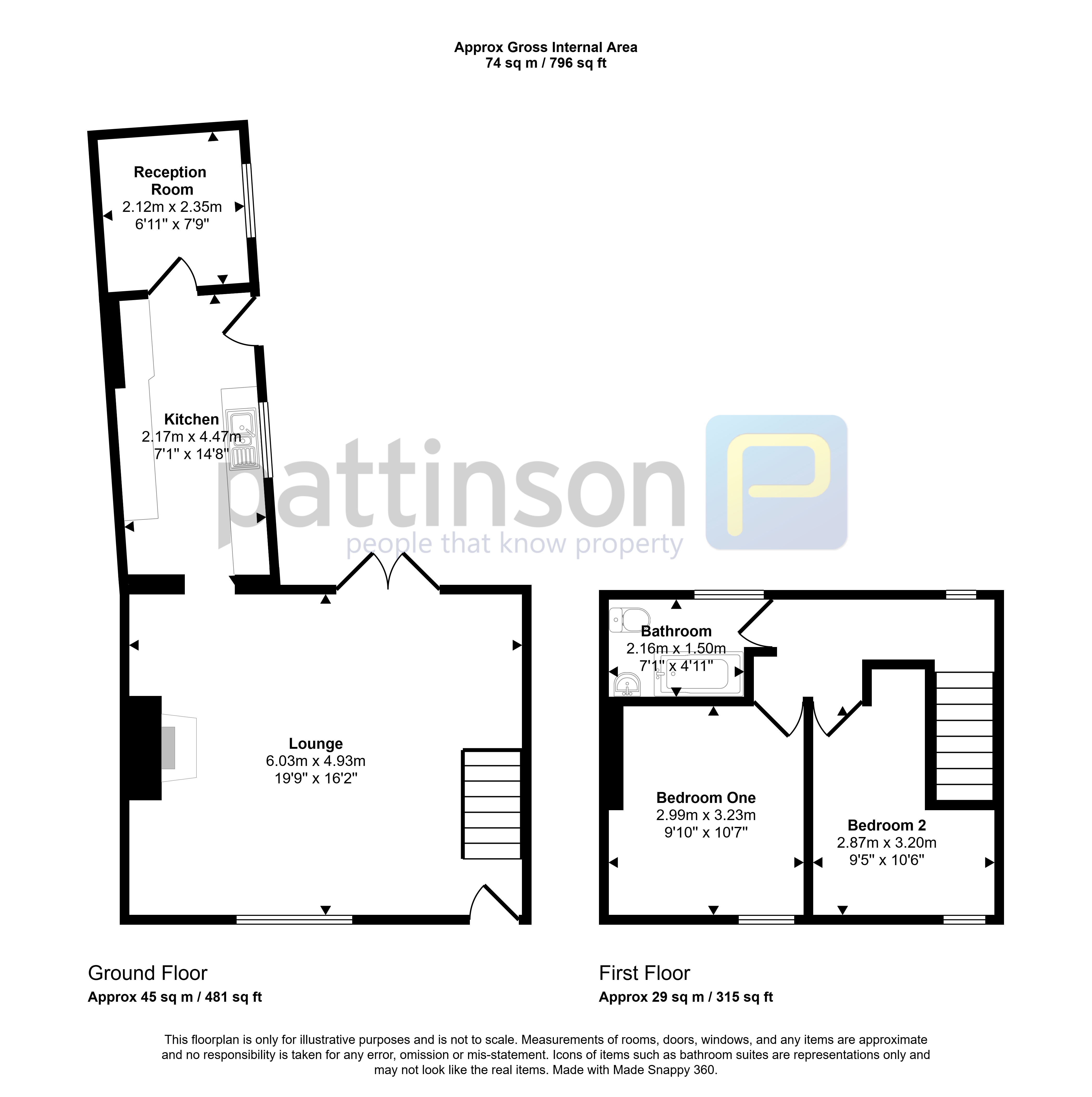 1, Marine Street, Newbiggin-by-the-Sea floorplan