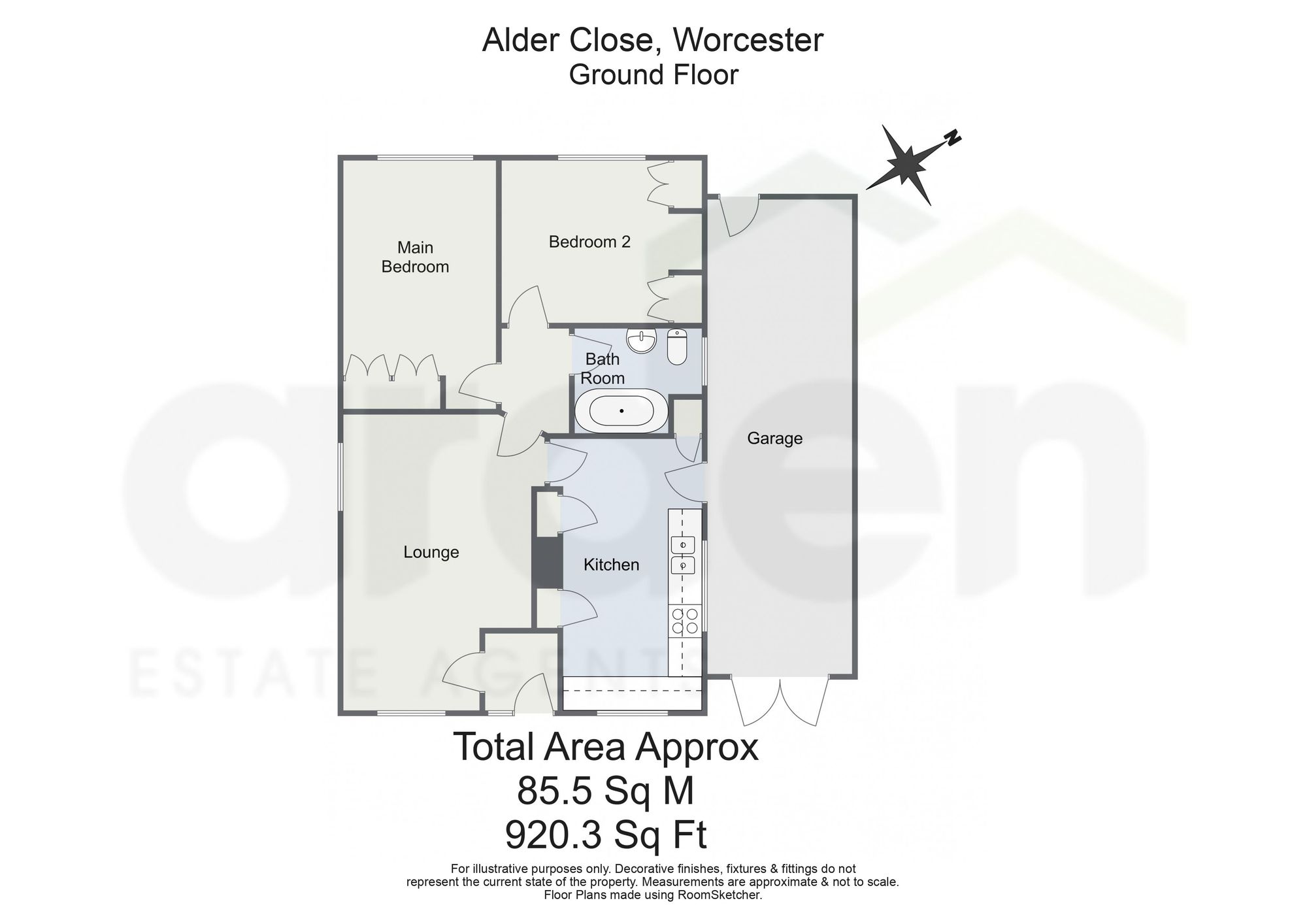 3 Alder Close, Worcester floorplan