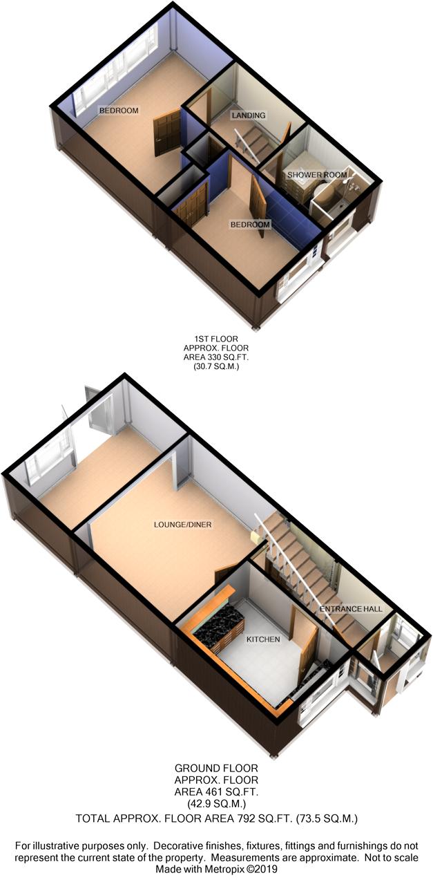2 Bedrooms Terraced house for sale in Arran Close, Wallington SM6