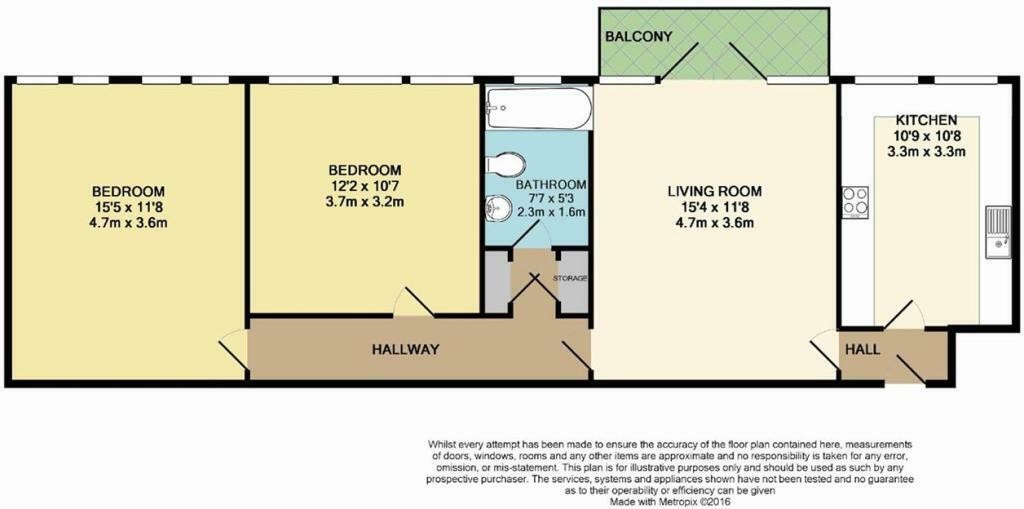 Flat D46, San Remo Towers, Boscombe, Bournemouth floorplan