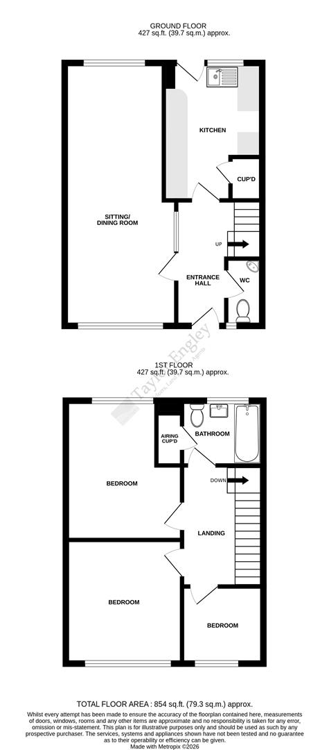 12, Swallow Close, Eastbourne floorplan