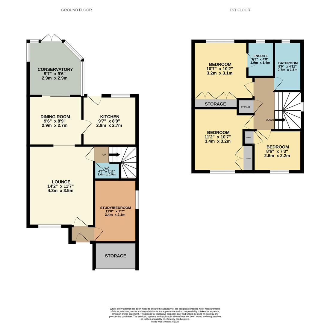 27, Eliot Close, Kettering floorplan