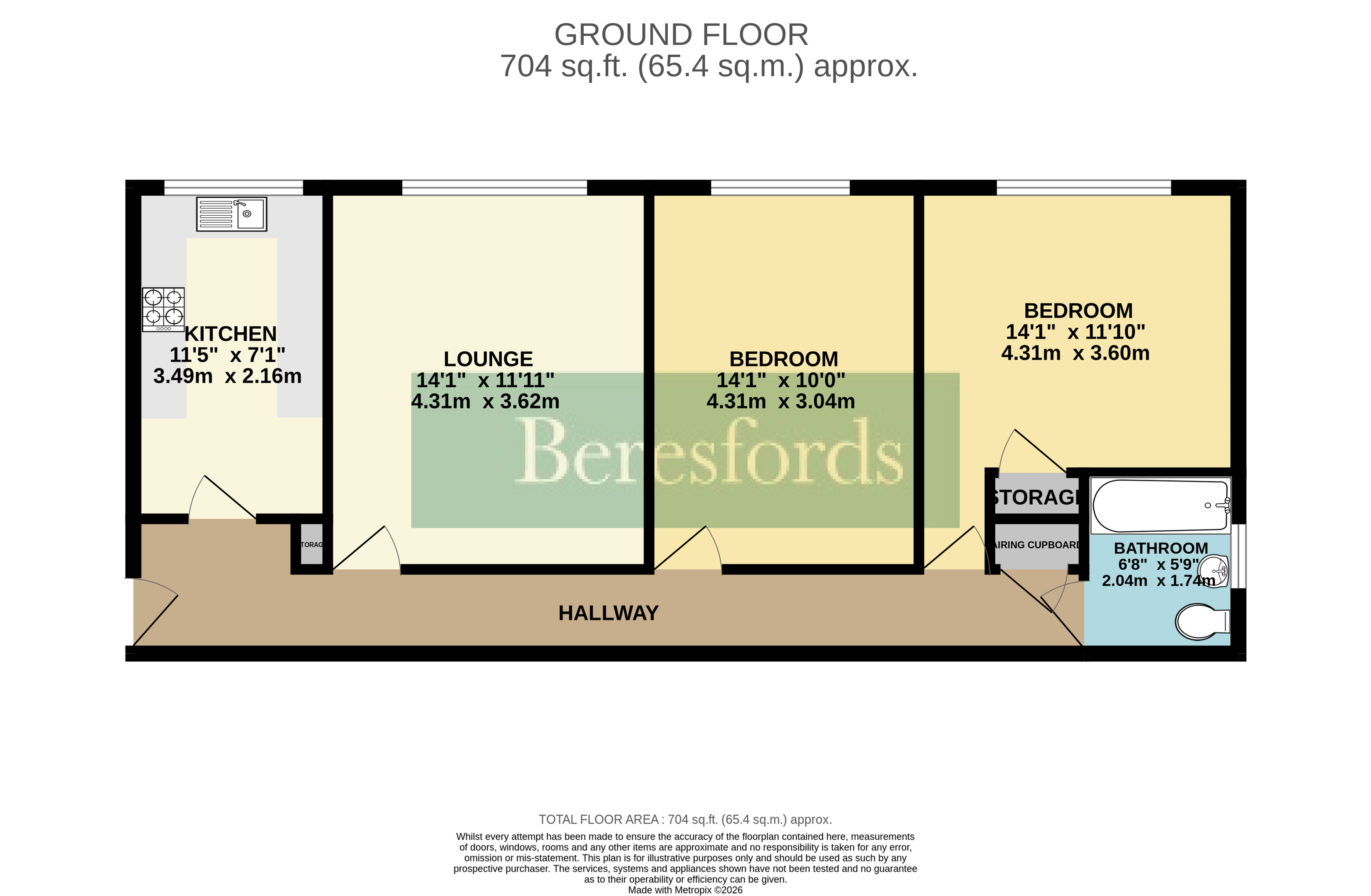 152, Clarence Court,, Clarence Road, Essex floorplan