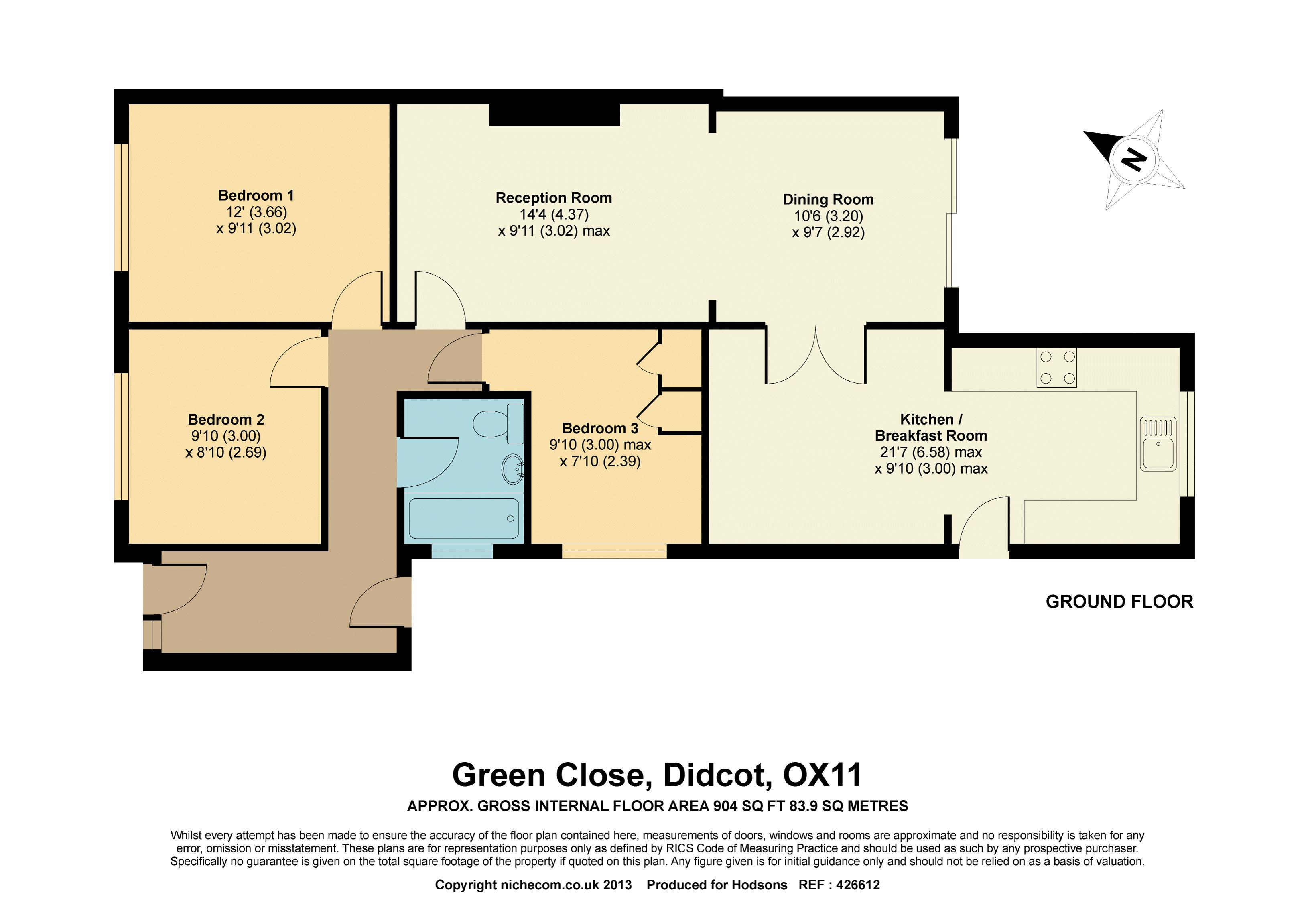 3 Bedrooms Semi-detached bungalow for sale in Green Close, Didcot OX11