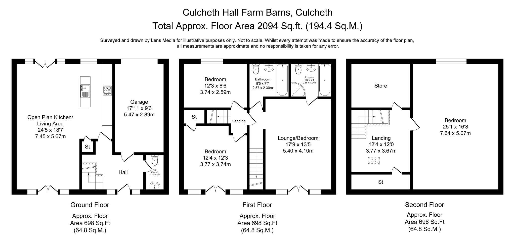 6, Culcheth Hall Farm Barns, Culcheth WA3 4AN floorplan