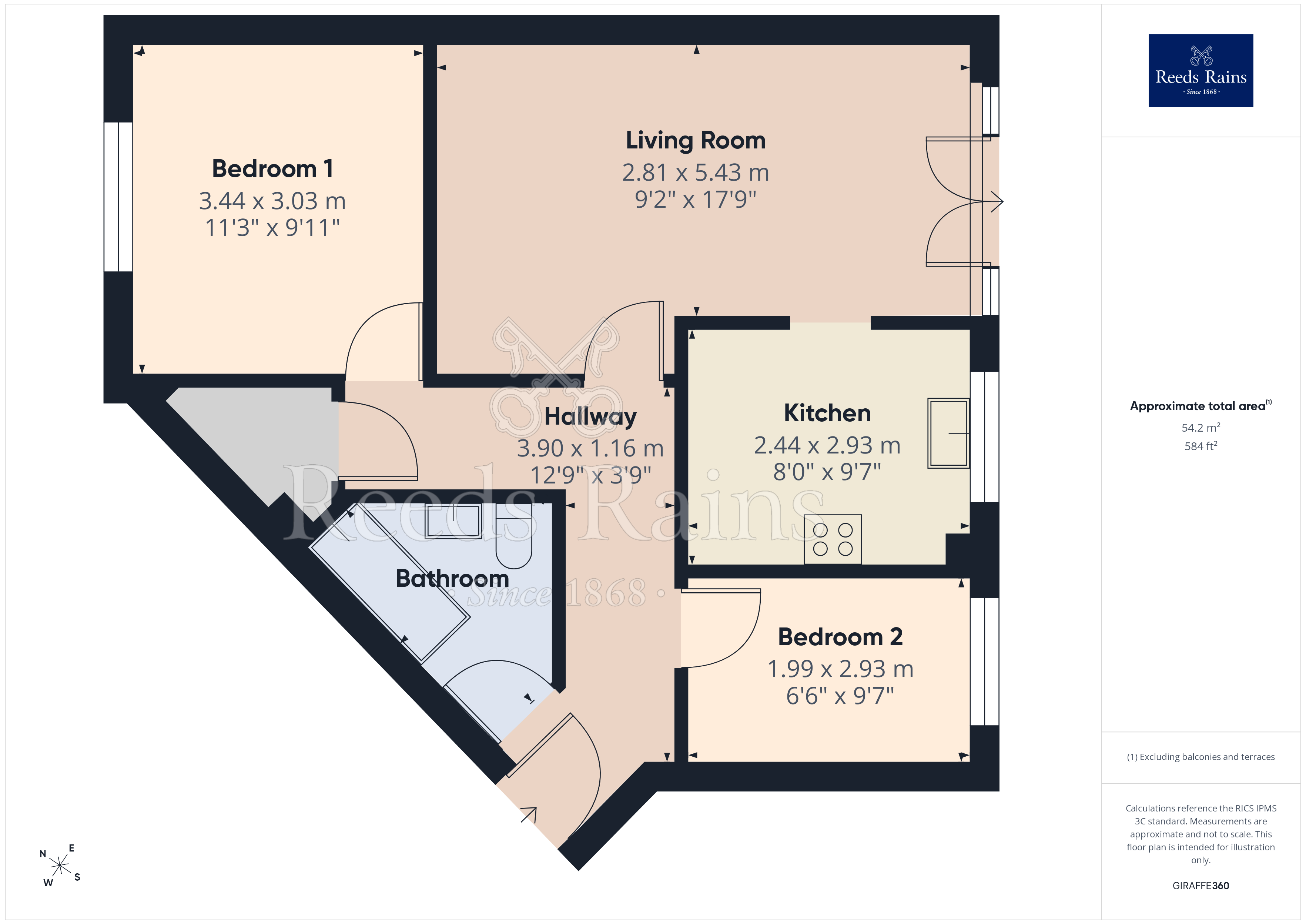 Flat 3, 4, Wharf Close, Greater Manchester floorplan