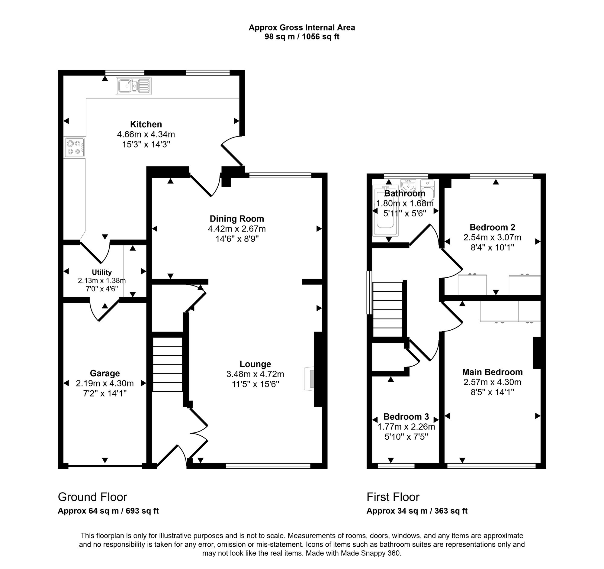 18 Warminster Grove, Wigan floorplan