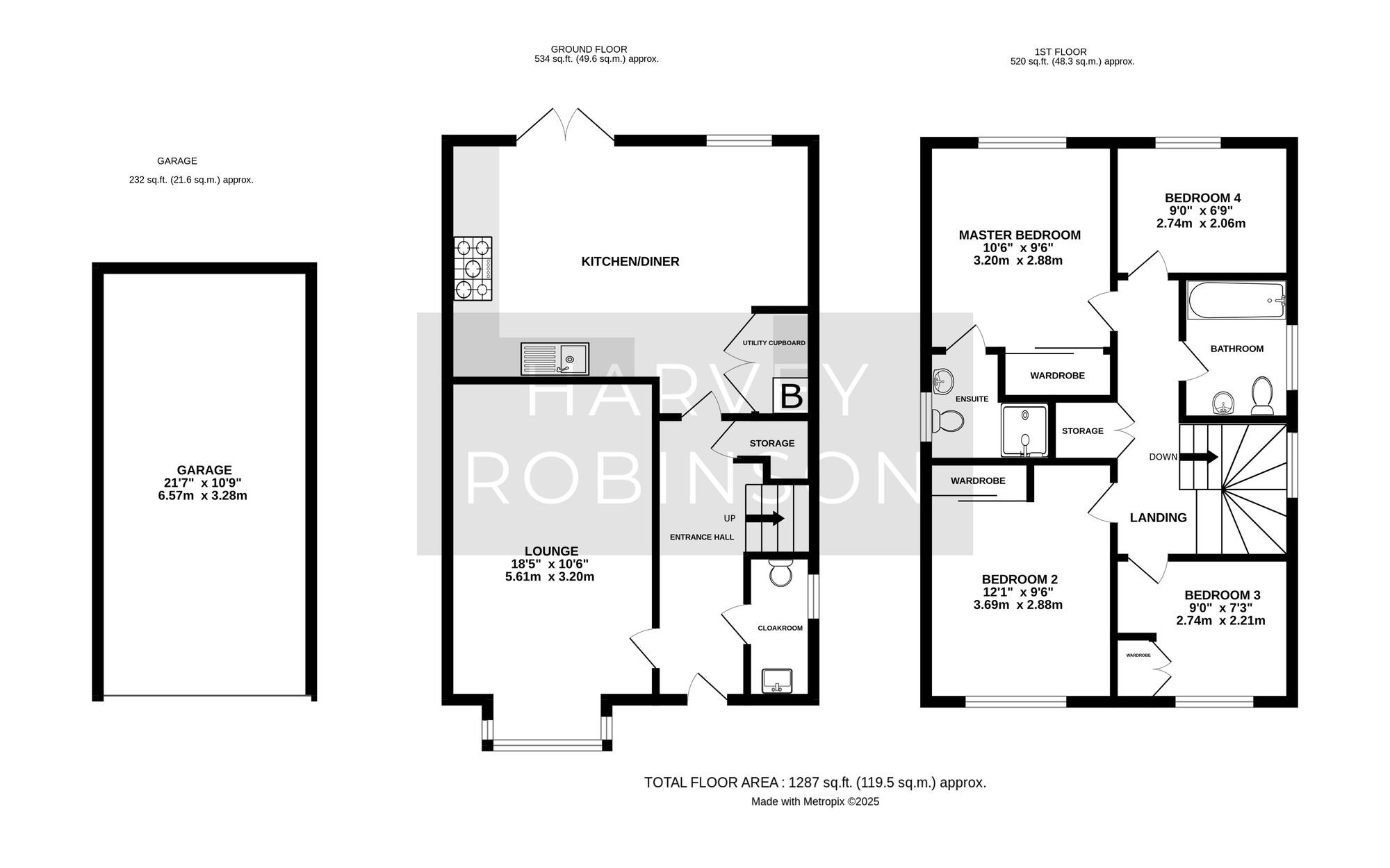 5 Gornall Way, Huntingdon floorplan