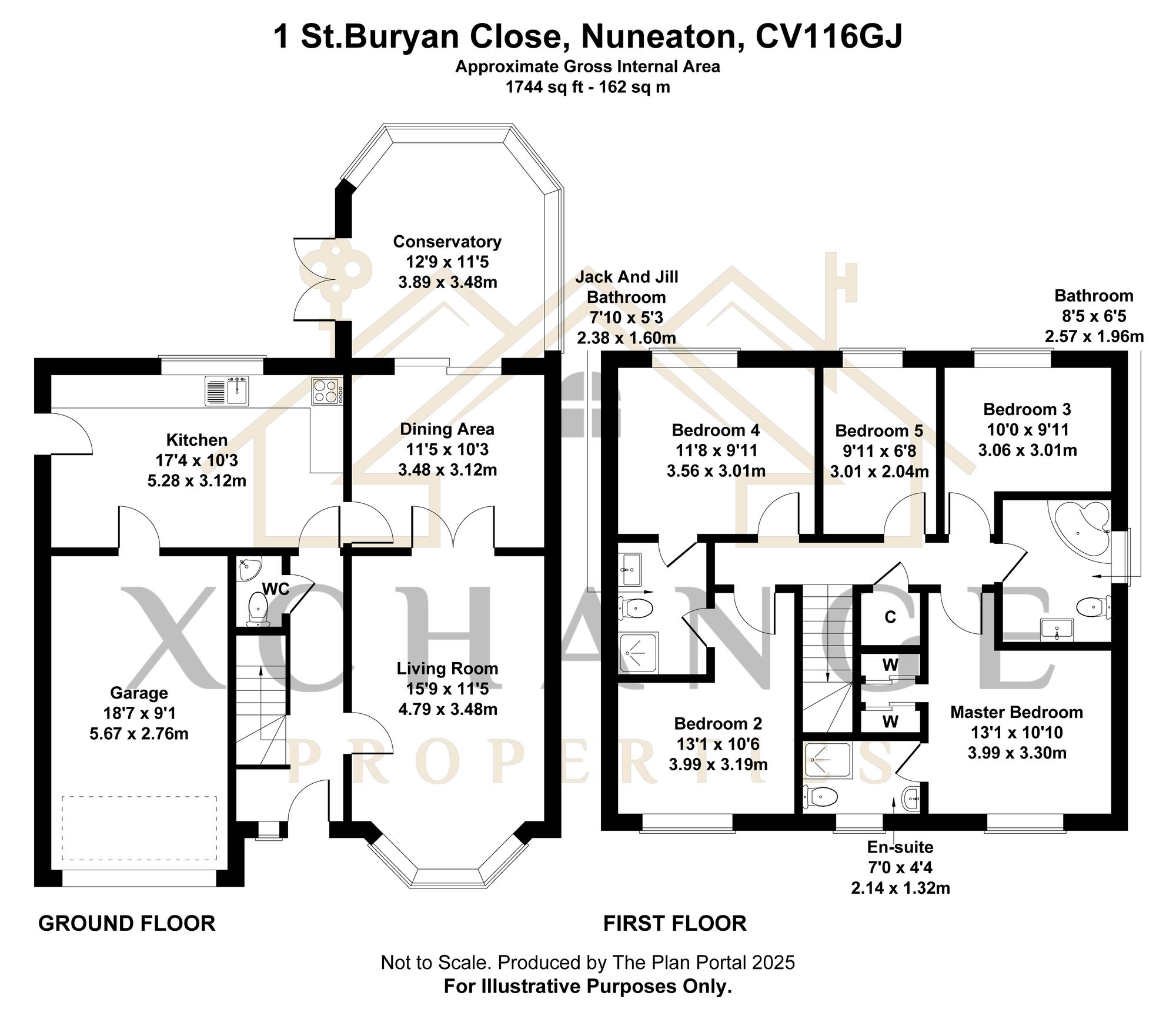 1 St. Buryan Close, Nuneaton floorplan