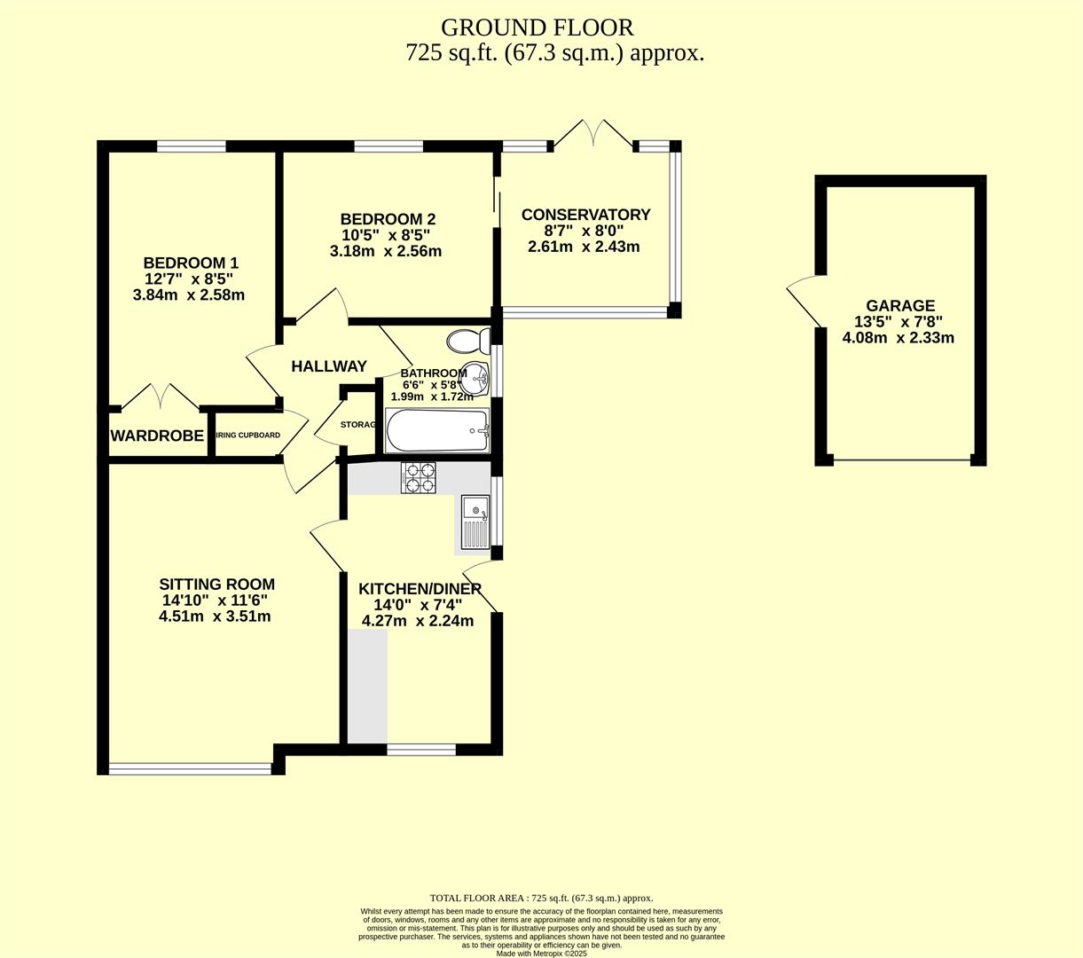 11, John Gunn Close, Chard floorplan