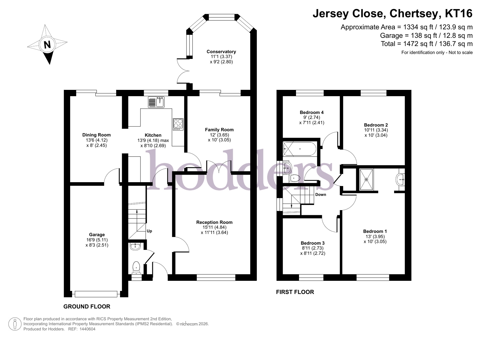 12, Jersey Close, Chertsey floorplan