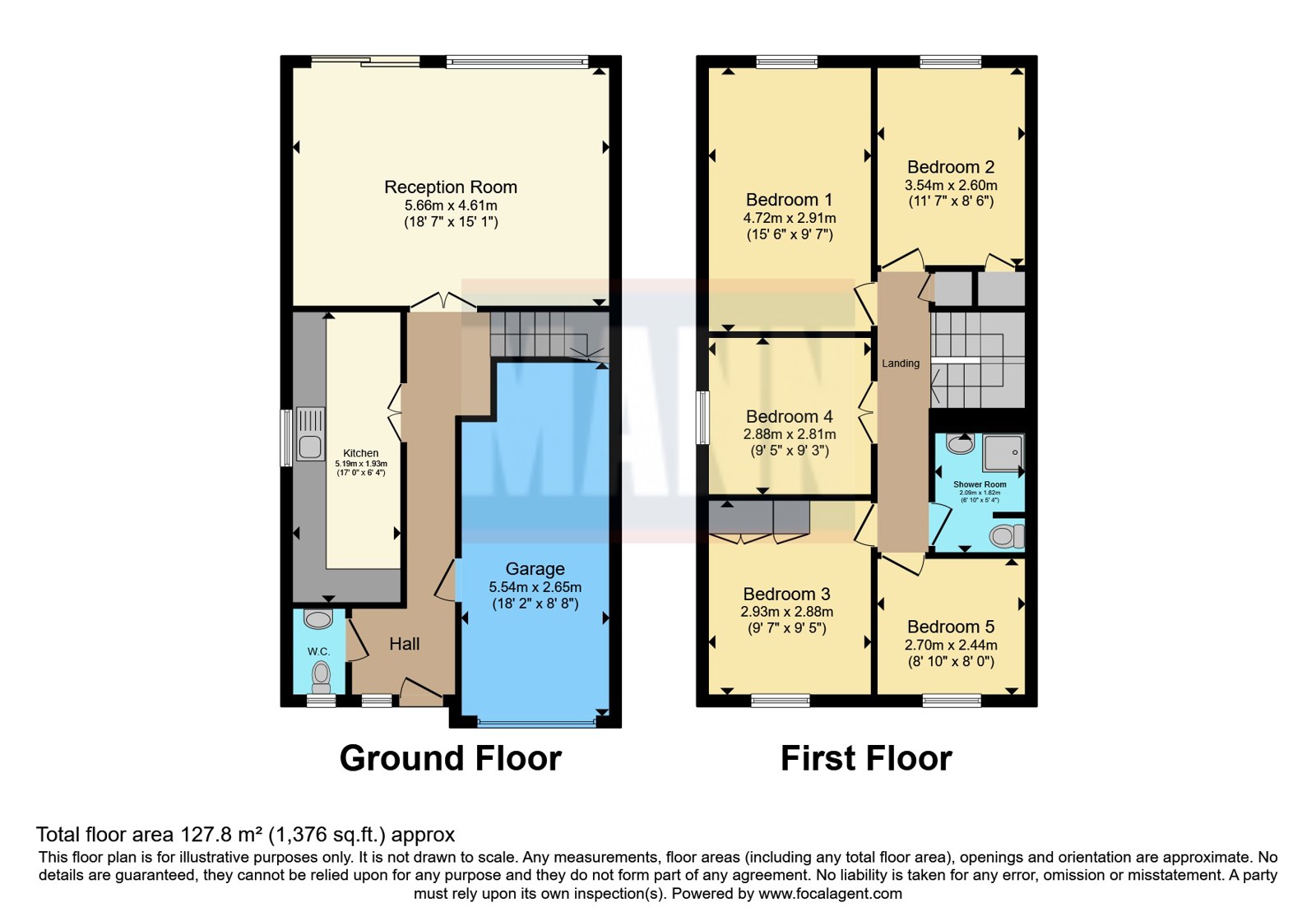 16, Caroline Close, Surrey floorplan