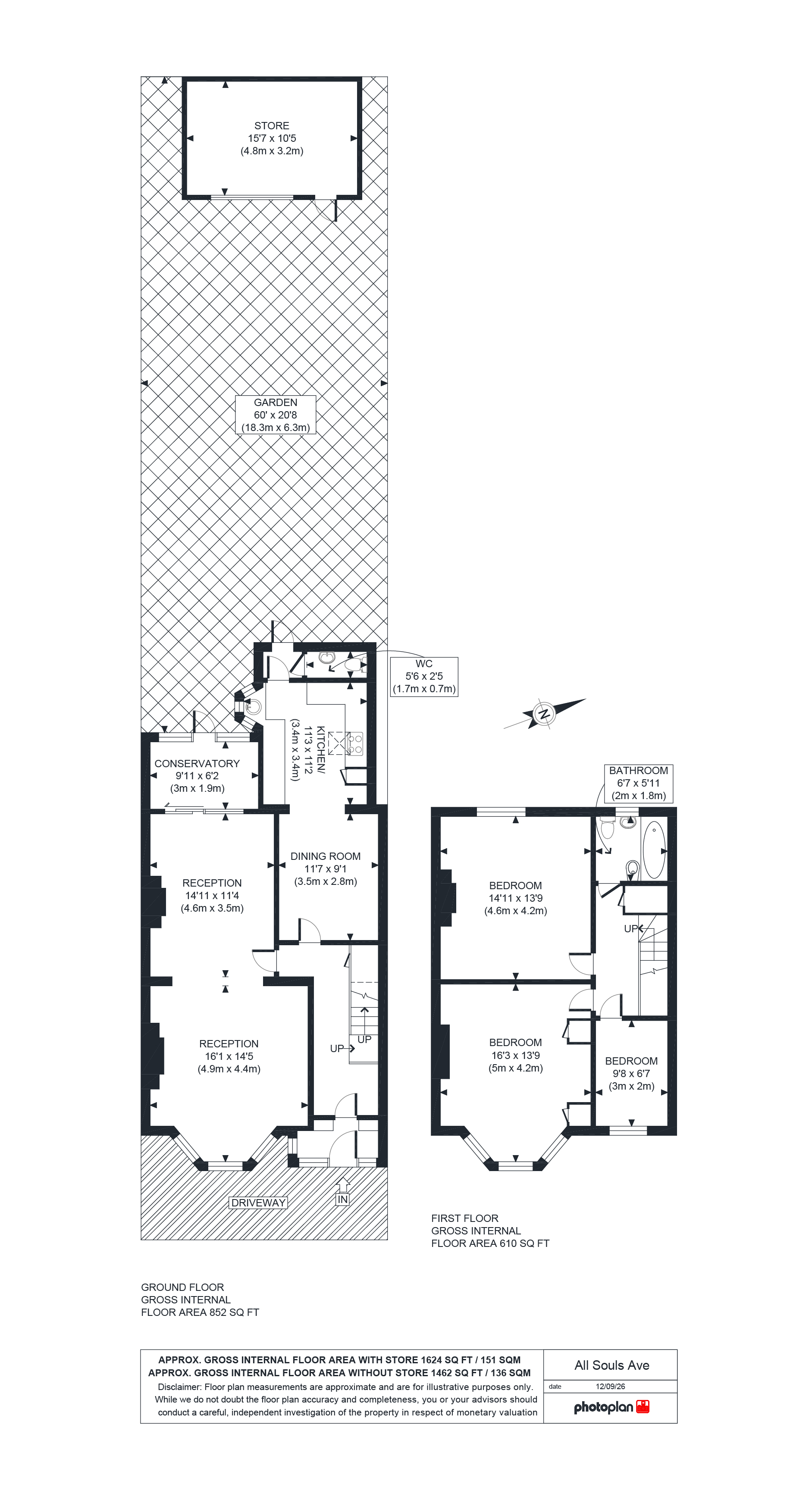 66, All Souls Avenue, London floorplan