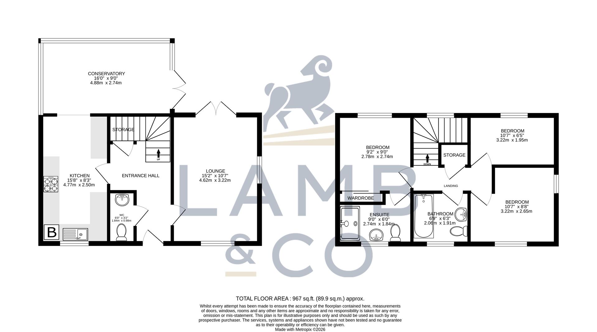 42, Legerton Drive, Clacton-On-Sea floorplan
