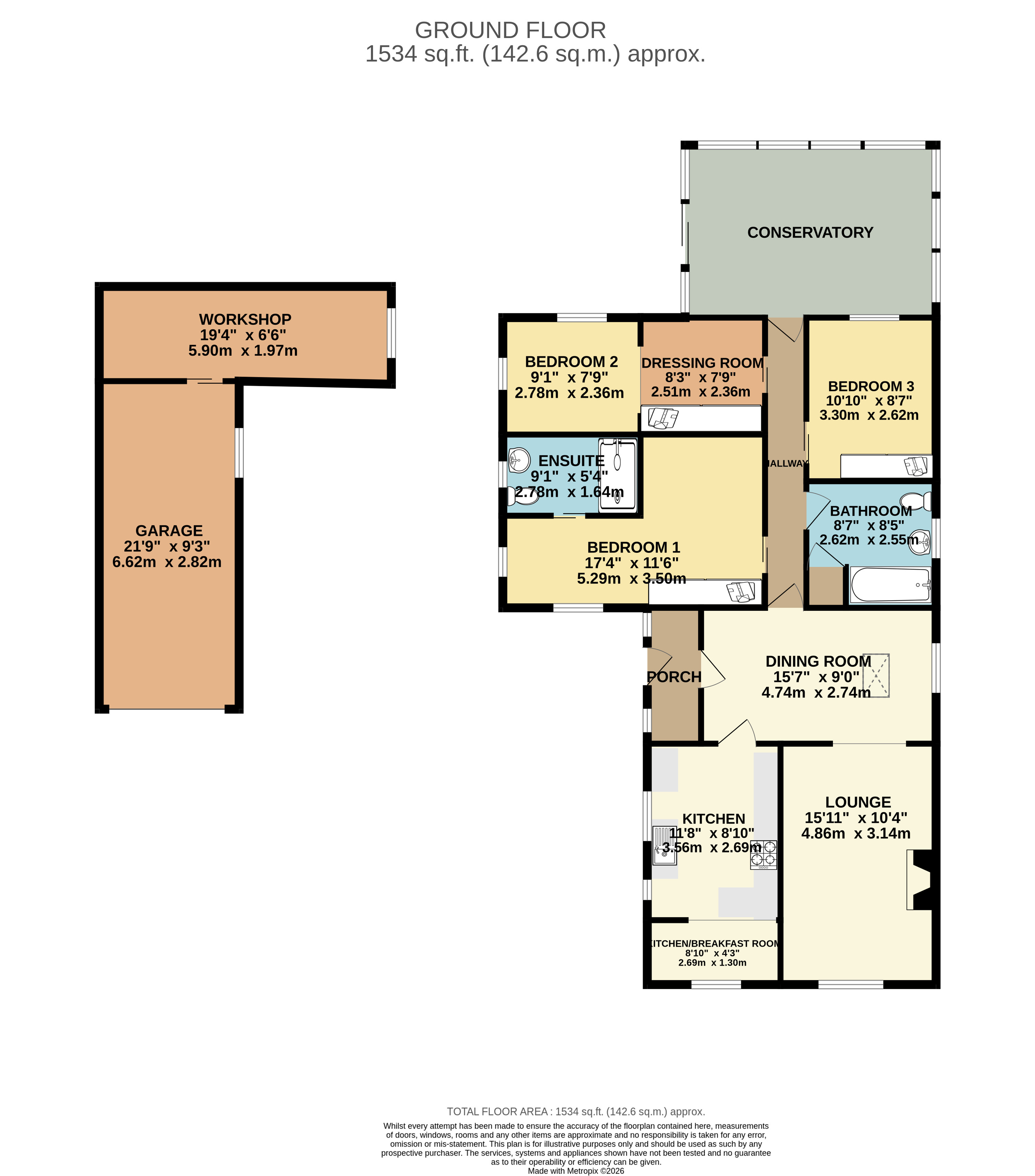 2, Speedwell Crescent, Scunthorpe floorplan