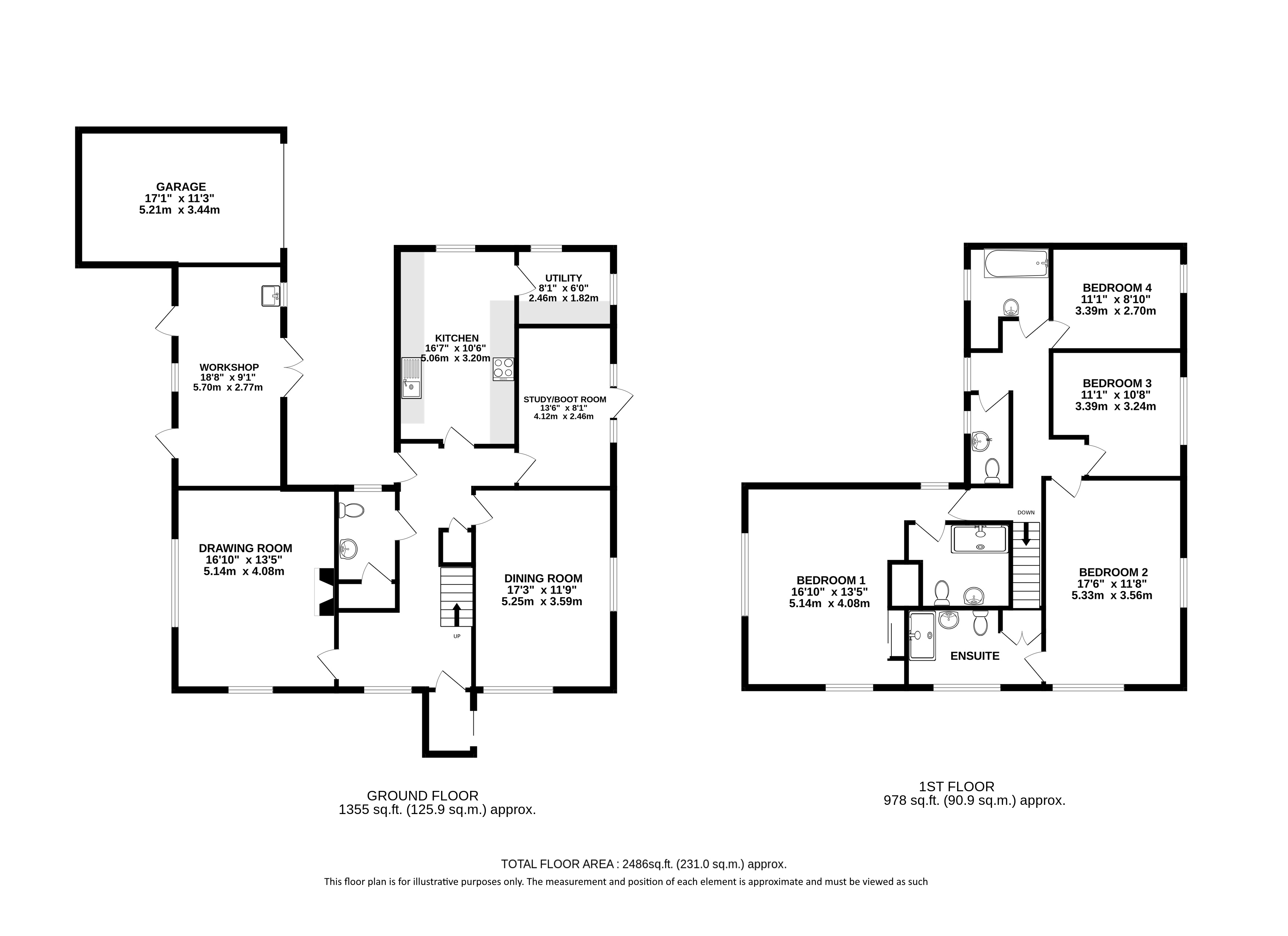 Hill End Farm House, Hill End, Hatfield floorplan