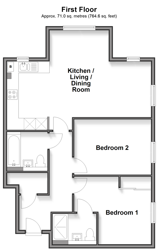 William Way, Godstone floorplan