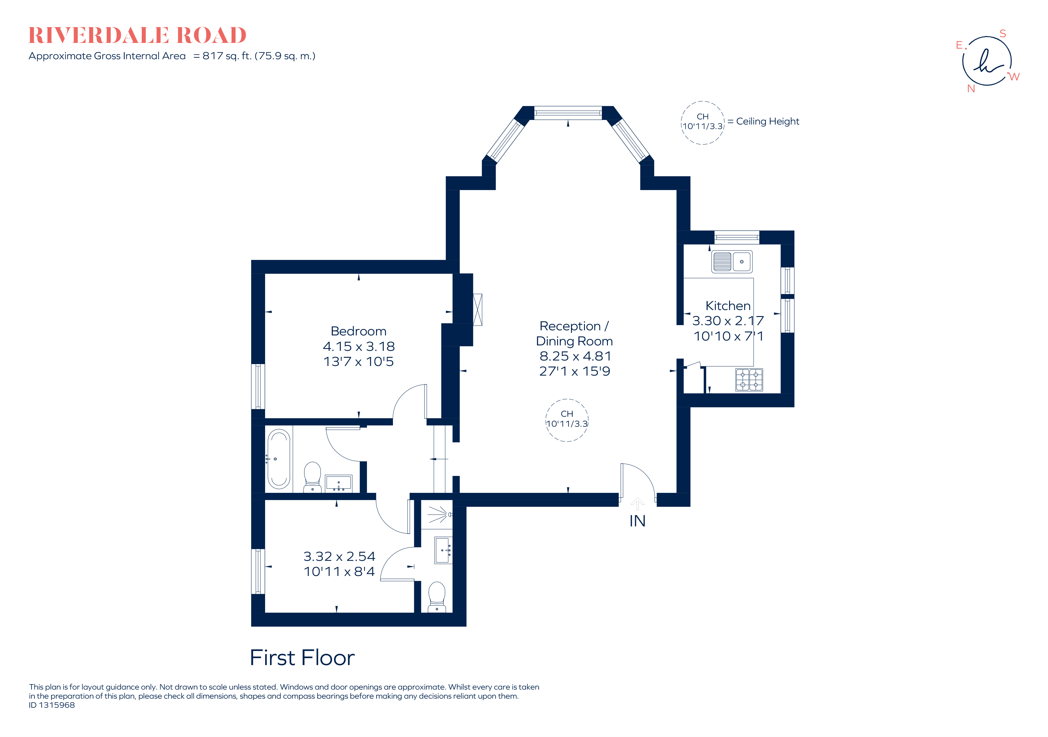 Flat 4, 4, Riverdale Road, London floorplan