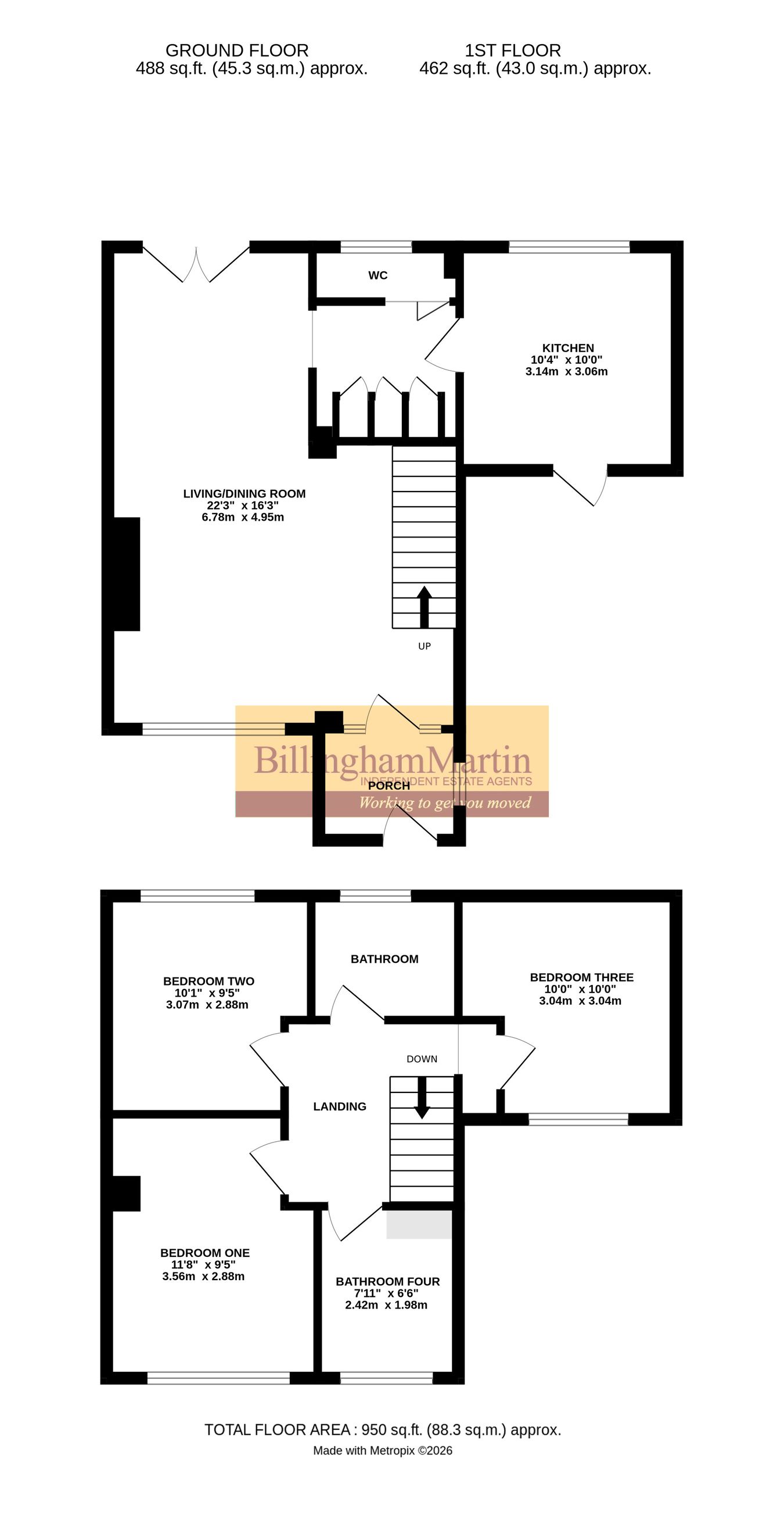 Highfield Path, Farnborough floorplan
