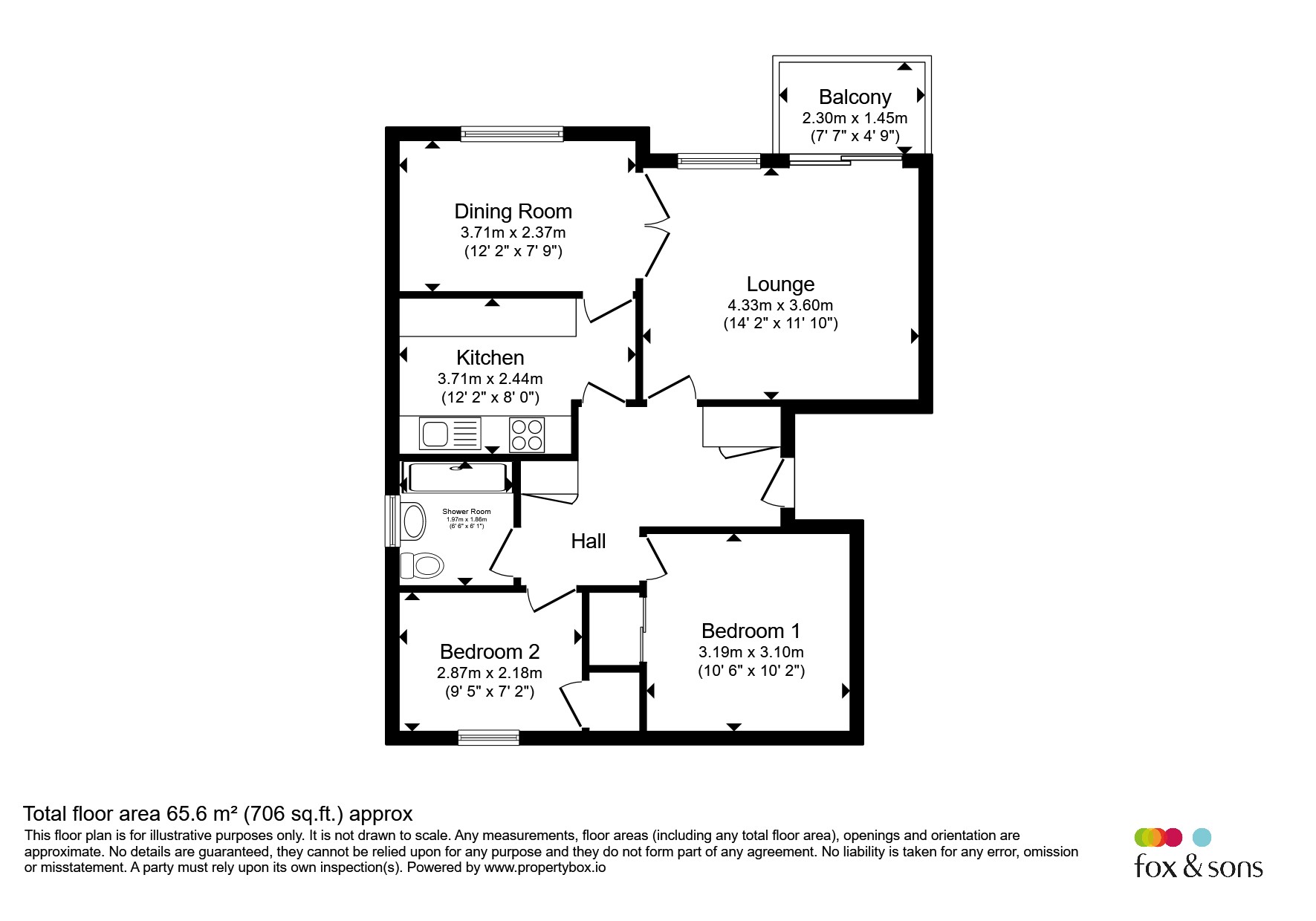8, Glynde Court, Bexhill-On-Sea floorplan