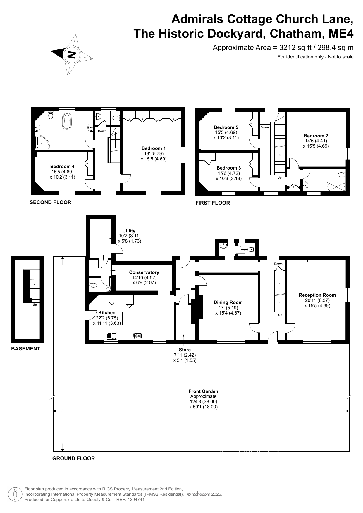 Admirals Cottage,, Church Lane, Chatham floorplan