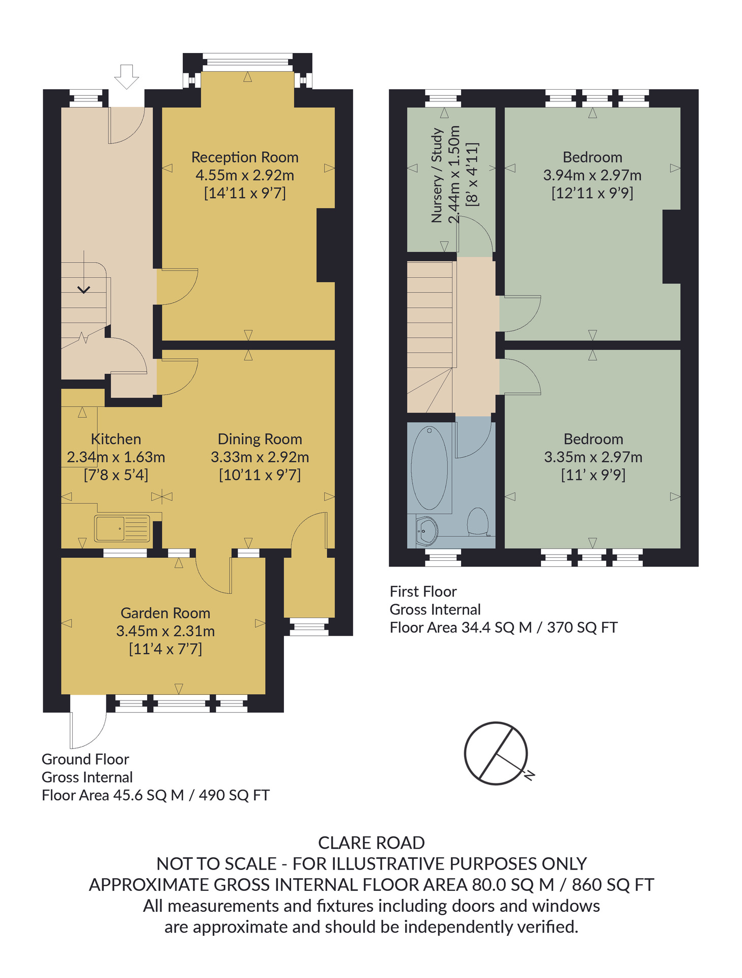 69 Clare Road, Whitstable floorplan