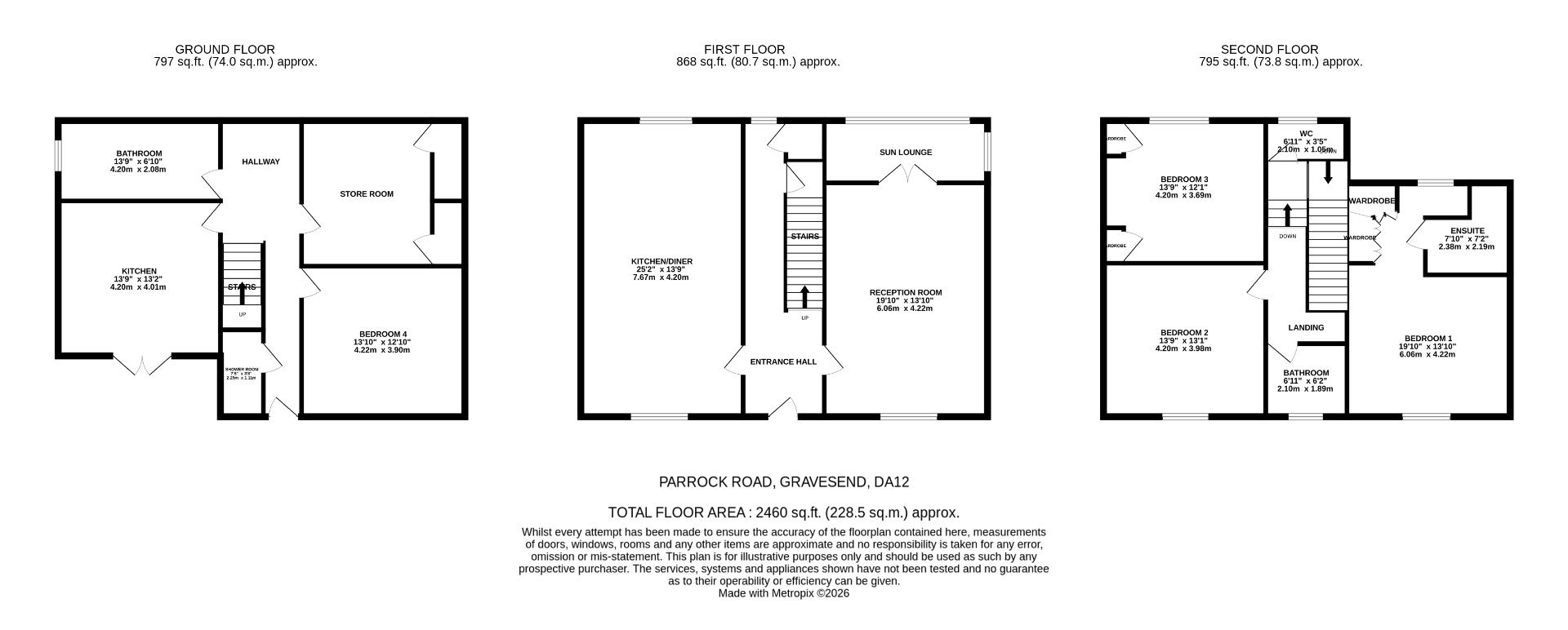 10, Parrock Road, Gravesend floorplan