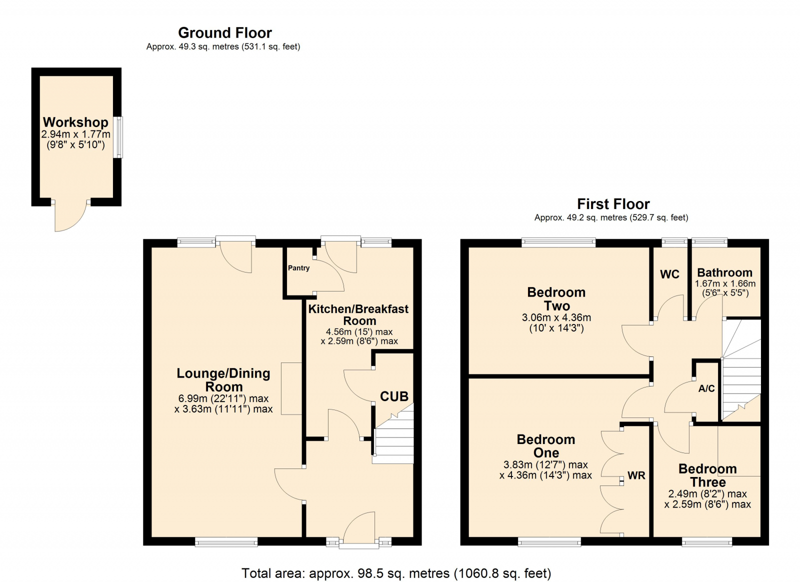 43 Margarets Road, Tewkesbury floorplan