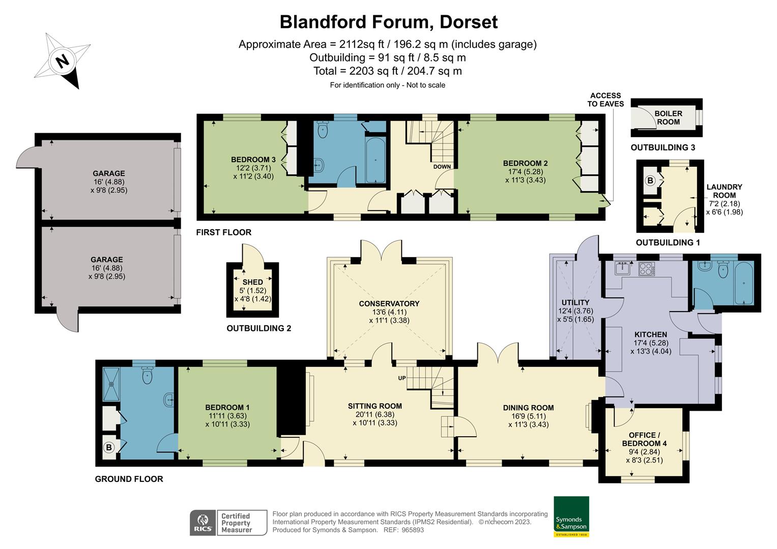 Simplers Joy, Tarrant Keyneston, Dorset floorplan