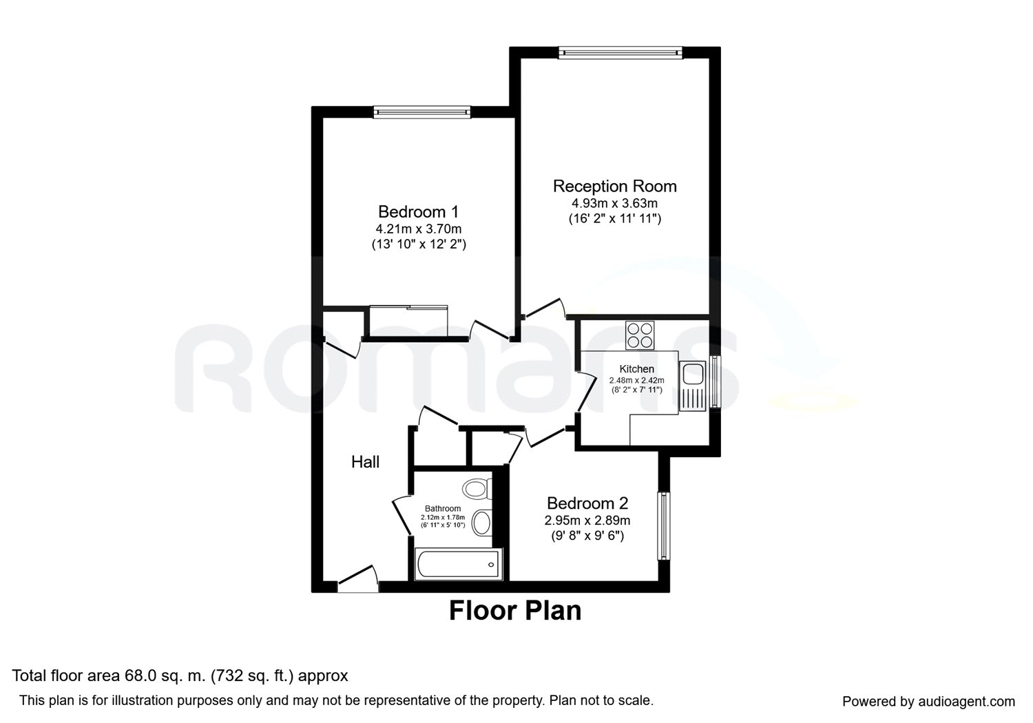 2 Bedrooms Flat for sale in Havelock House, Alexandra Road, Farnborough GU14