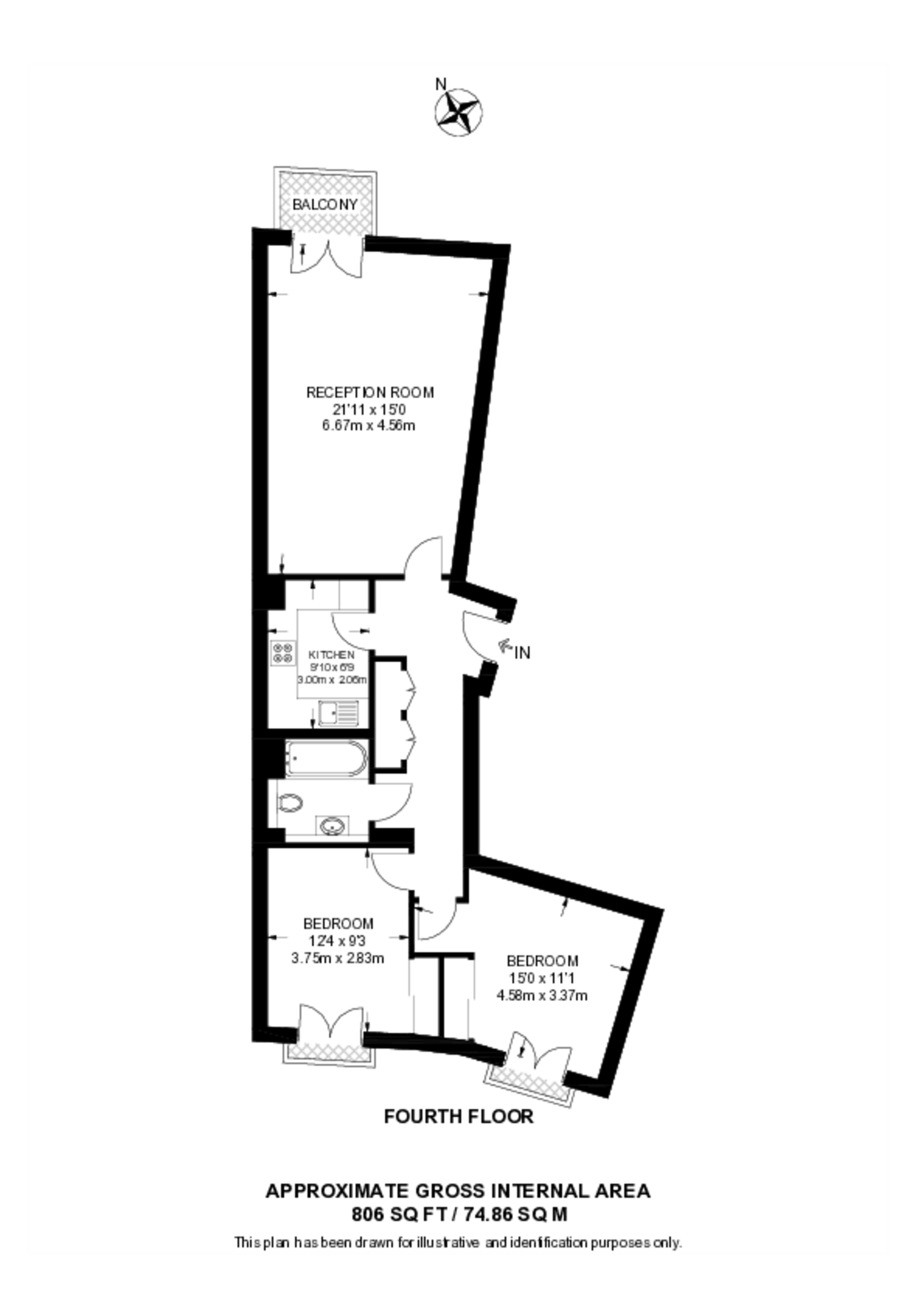 Michigan Building, Canary Wharf floorplan
