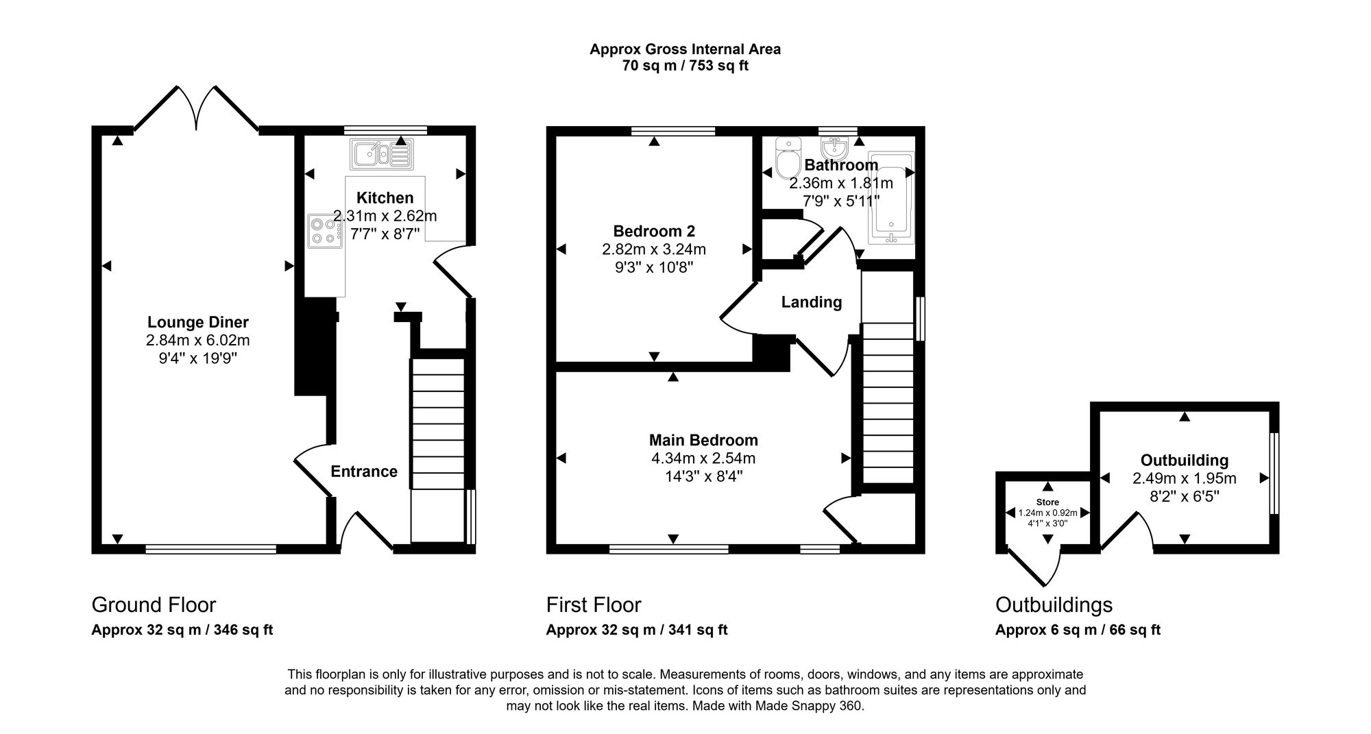 16 Claude Street, Wigan floorplan