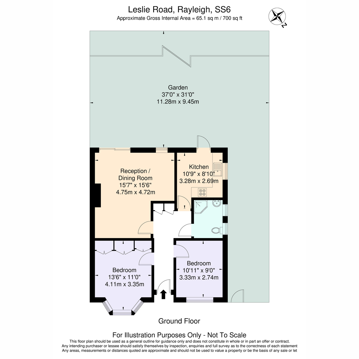102, Leslie Road, Rayleigh floorplan
